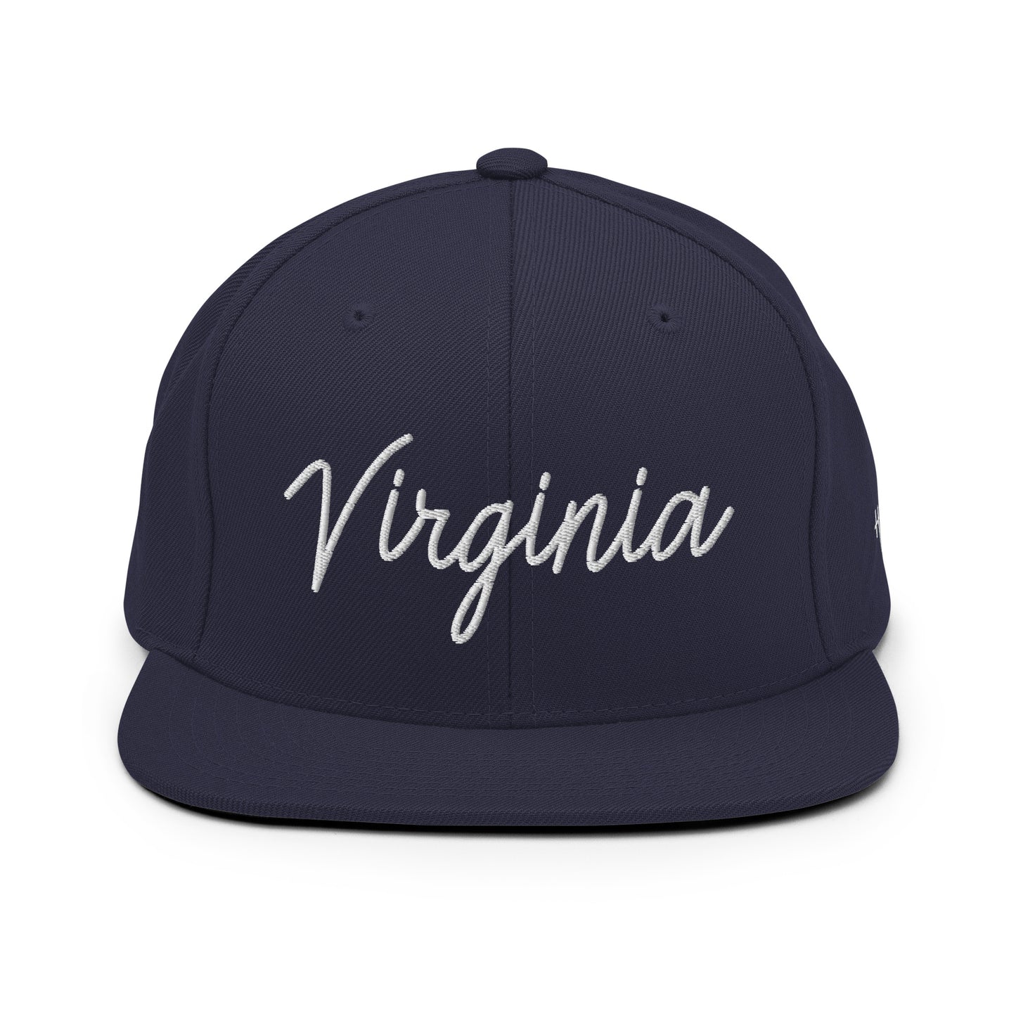 Virginia Retro Script 6 Panel Snapback Hat