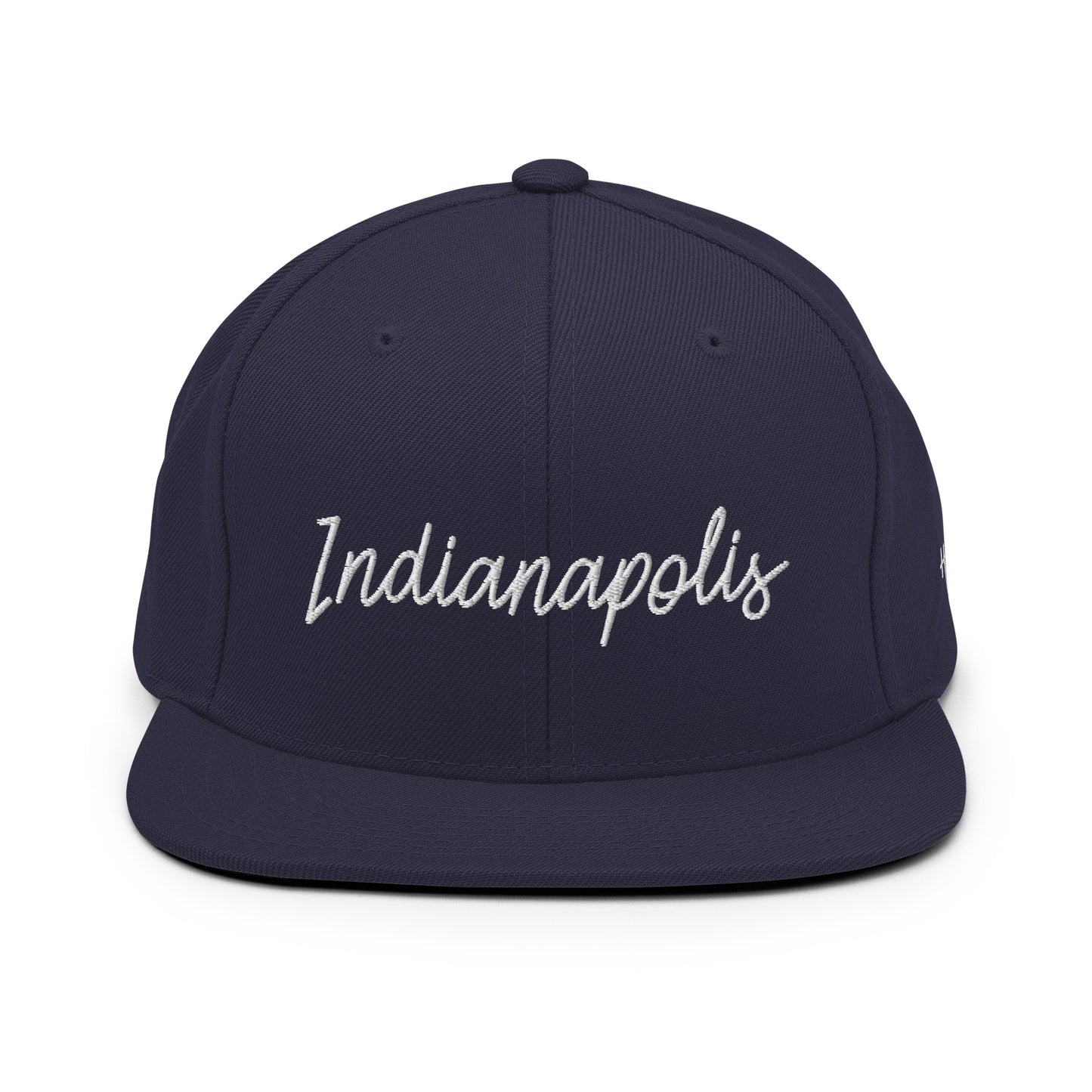 Indianapolis Retro Script 6 Panel Snapback Hat