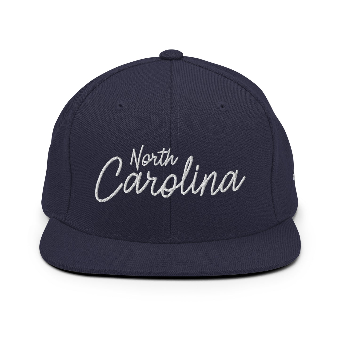 North Carolina Retro Script 6 Panel Snapback Hat