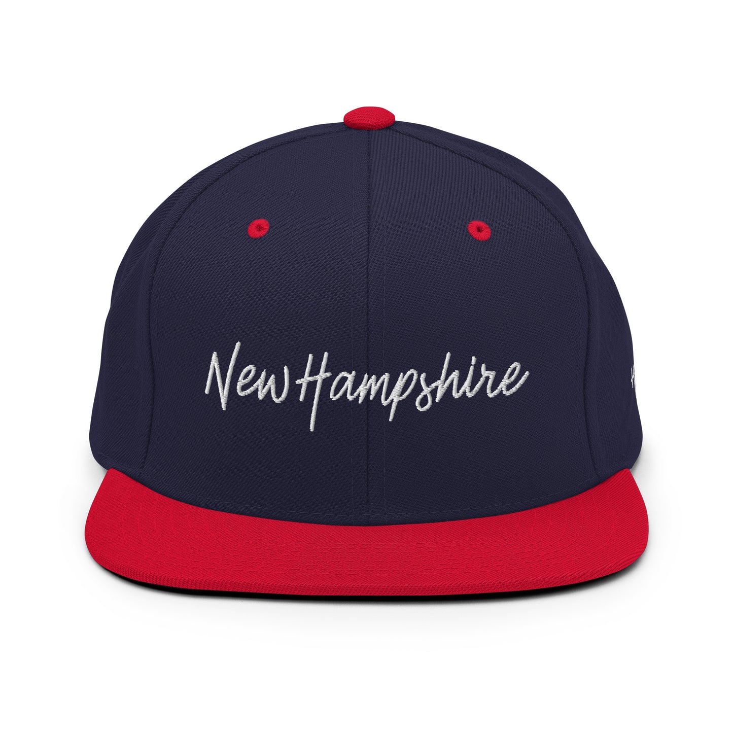 New Hampshire Retro Script 6 Panel Snapback Hat