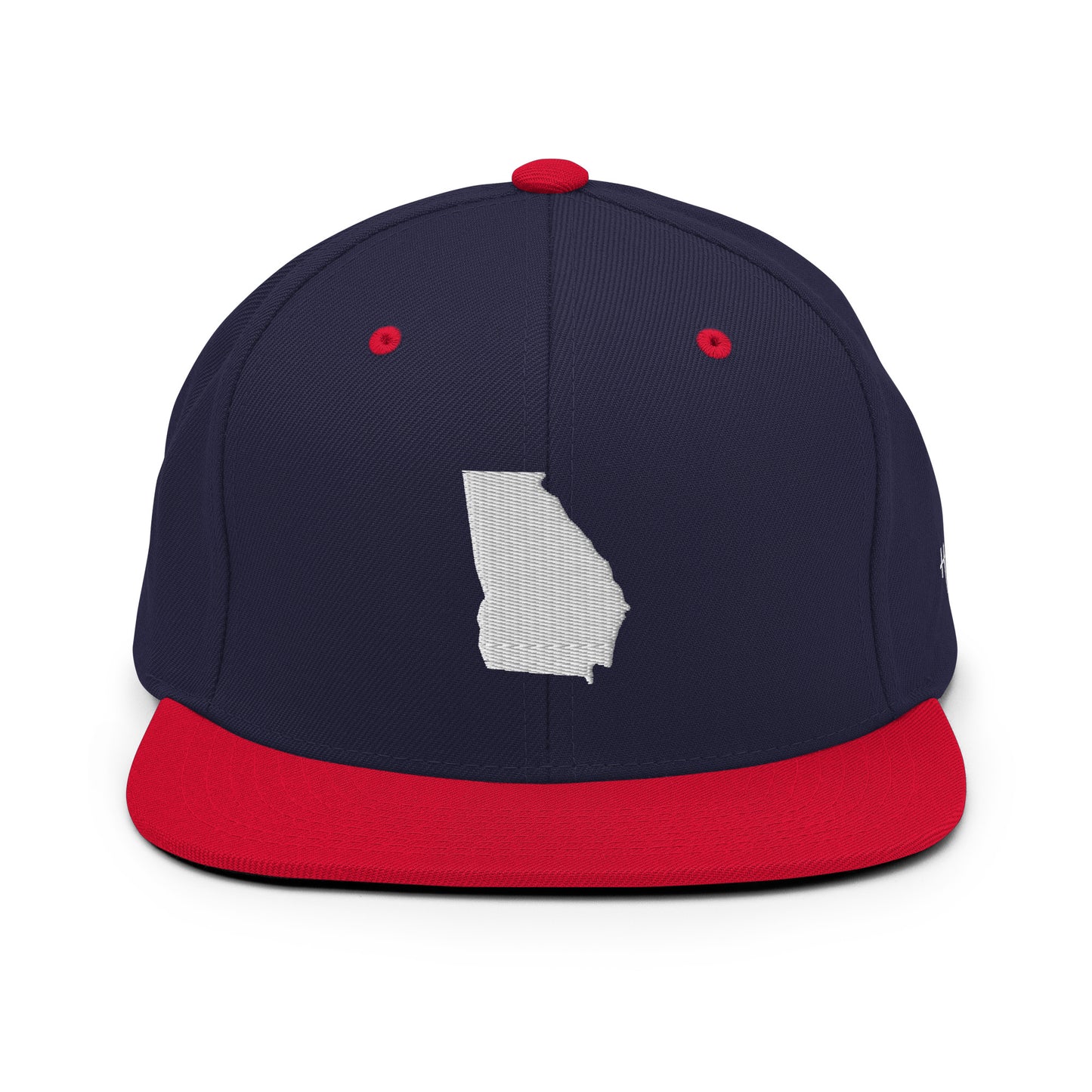 Georgia State Silhouette 6 Panel Snapback Hat