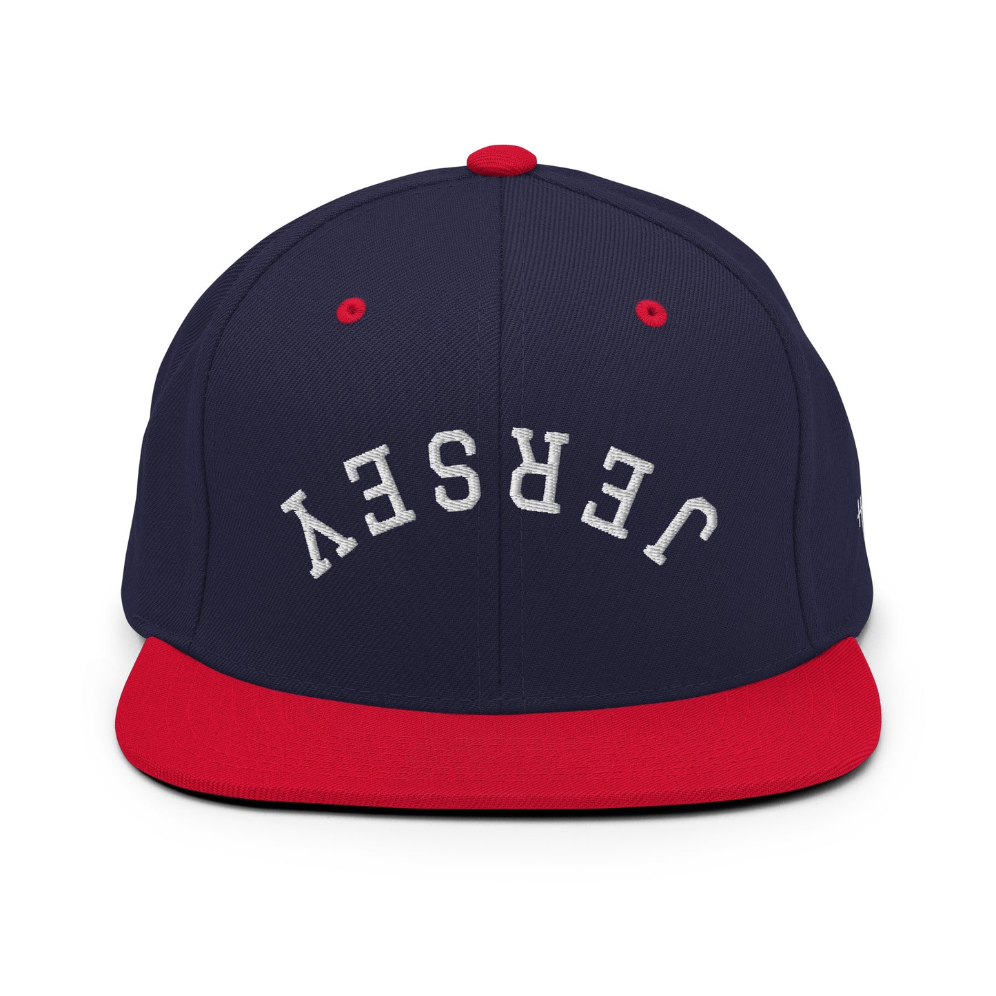 New Jersey "Jersey" Upside Down Arch 6 Panel Snapback Hat