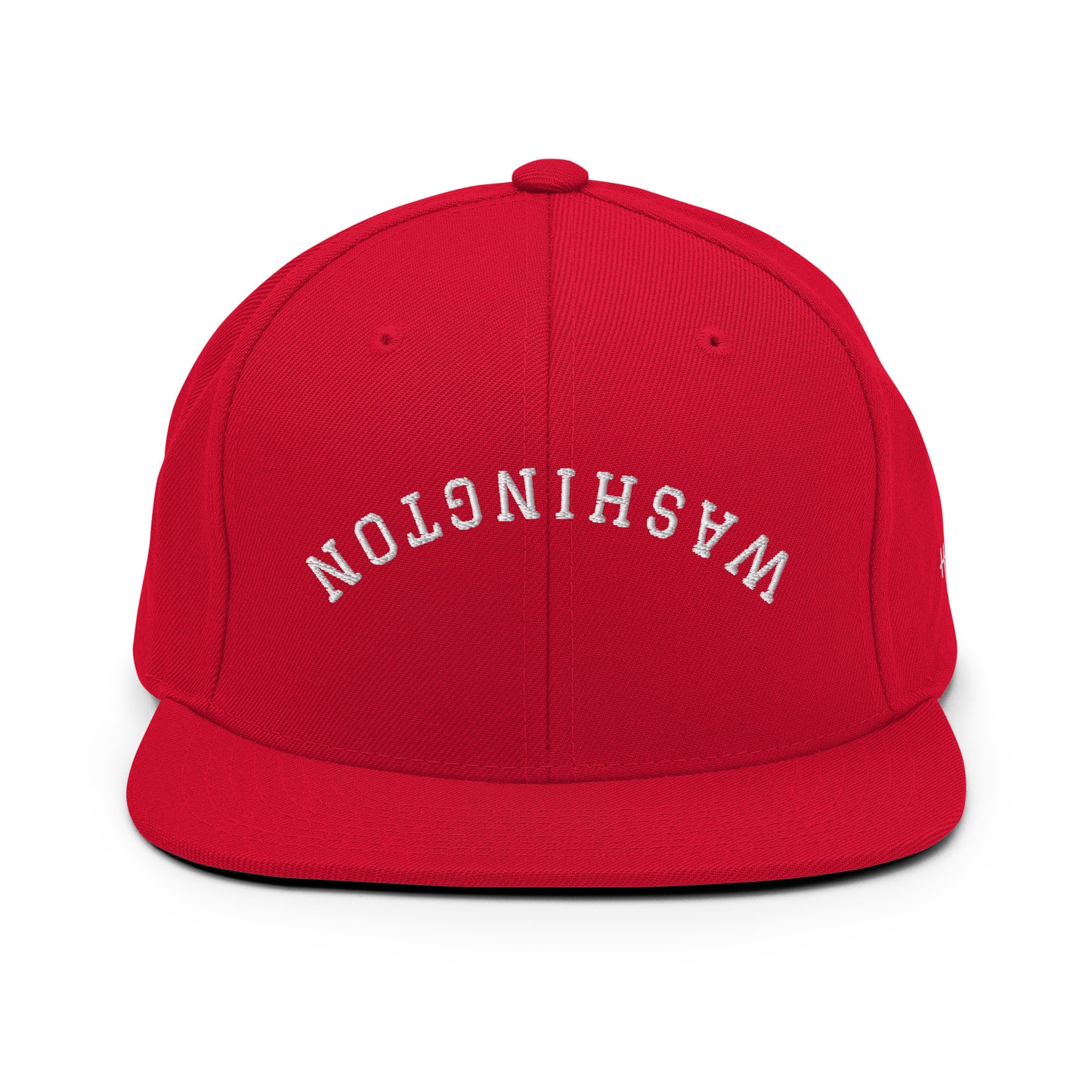 Washington Upside Down Arch 6 Panel Snapback Hat