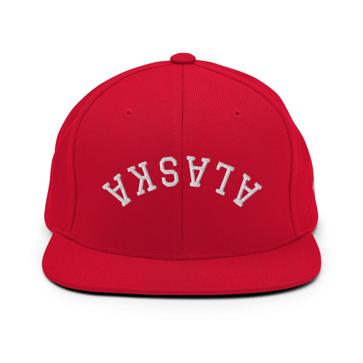 Alaska Upside Down Arch 6 Panel Snapback Hat