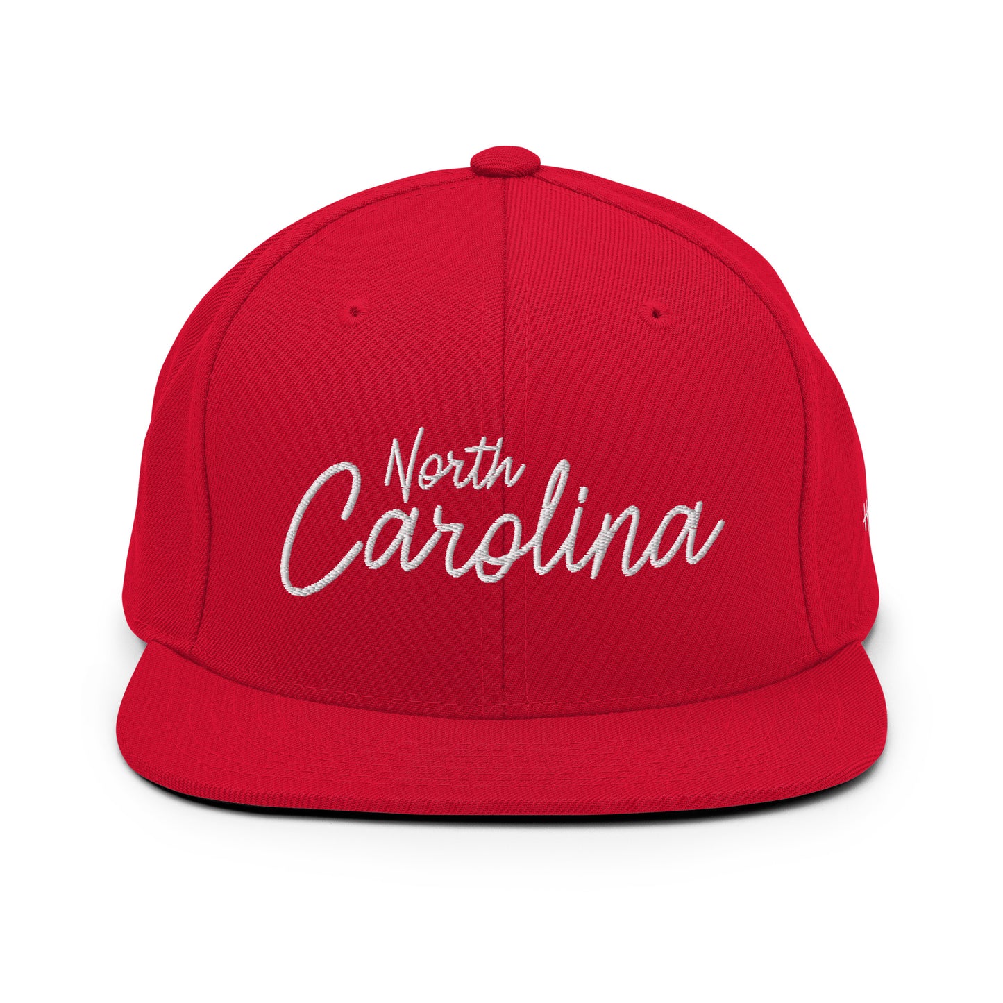 North Carolina Retro Script 6 Panel Snapback Hat