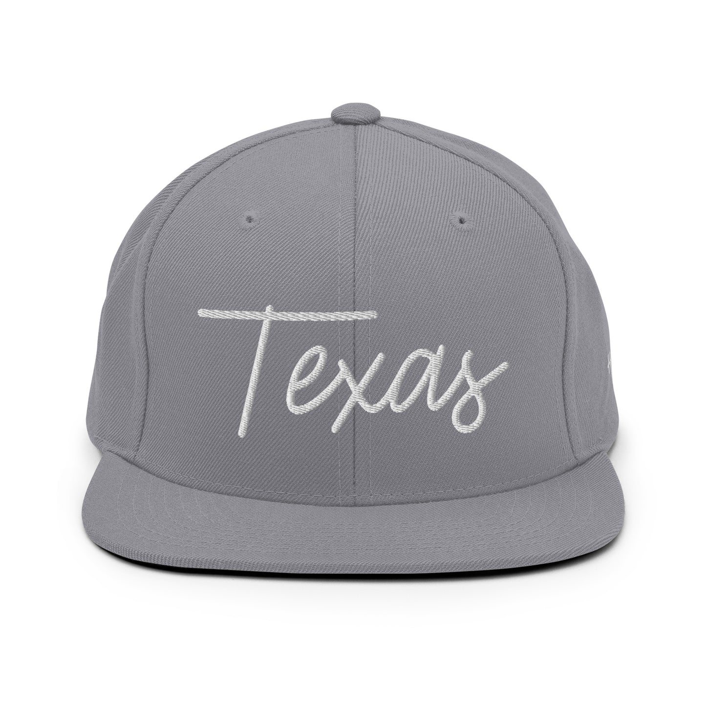 Texas Retro Script 6 Panel Snapback Hat