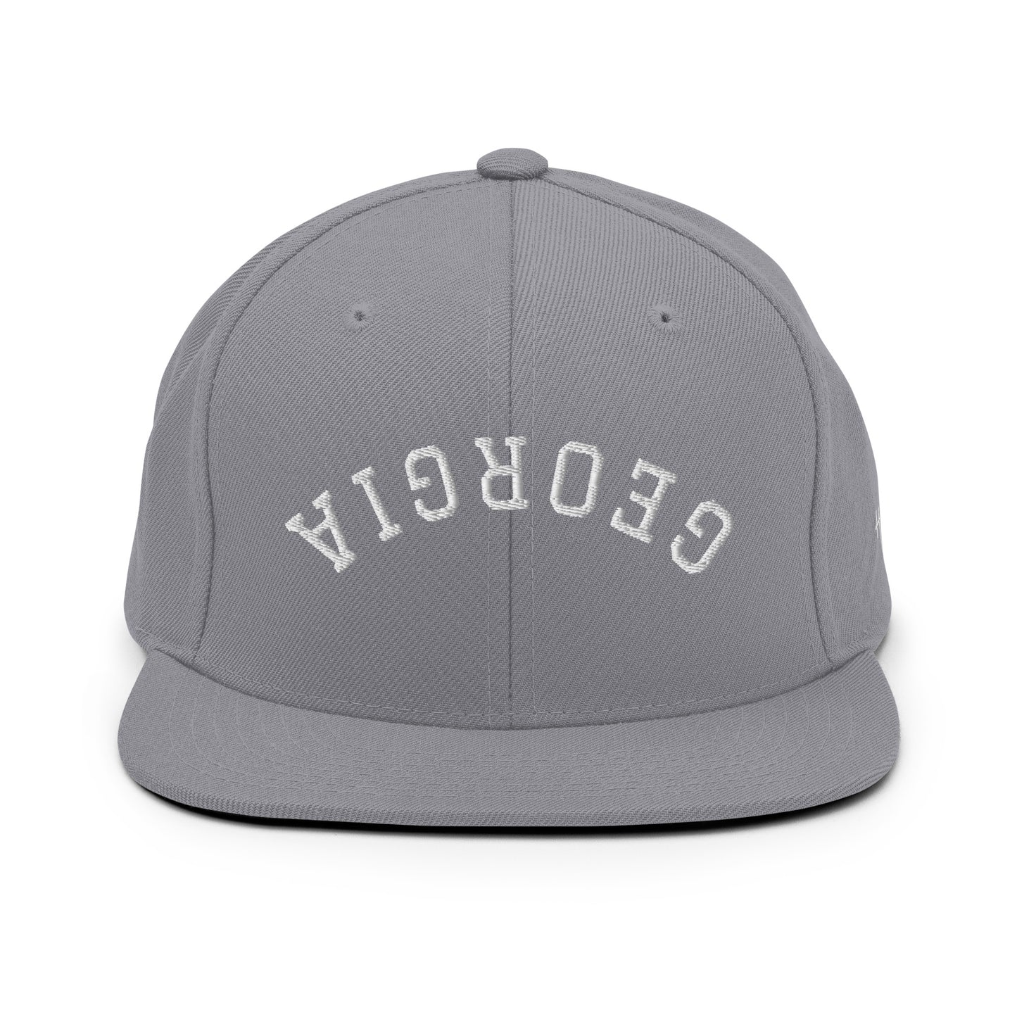 Georgia Upside Down Arch 6 Panel Snapback Hat