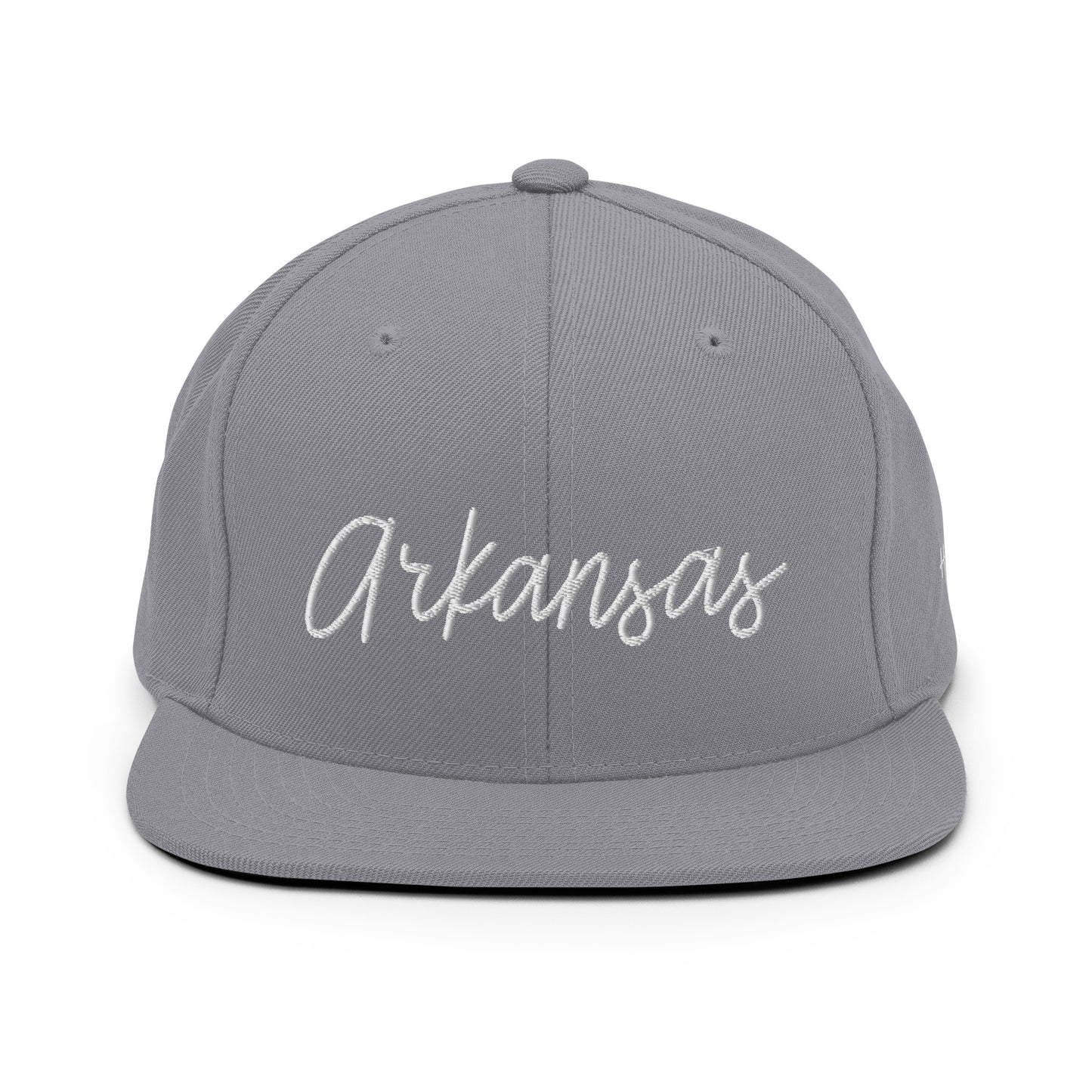 Arkansas Retro Script 6 Panel Snapback Hat