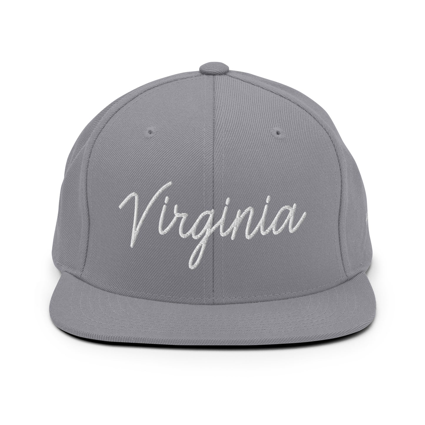 Virginia Retro Script 6 Panel Snapback Hat