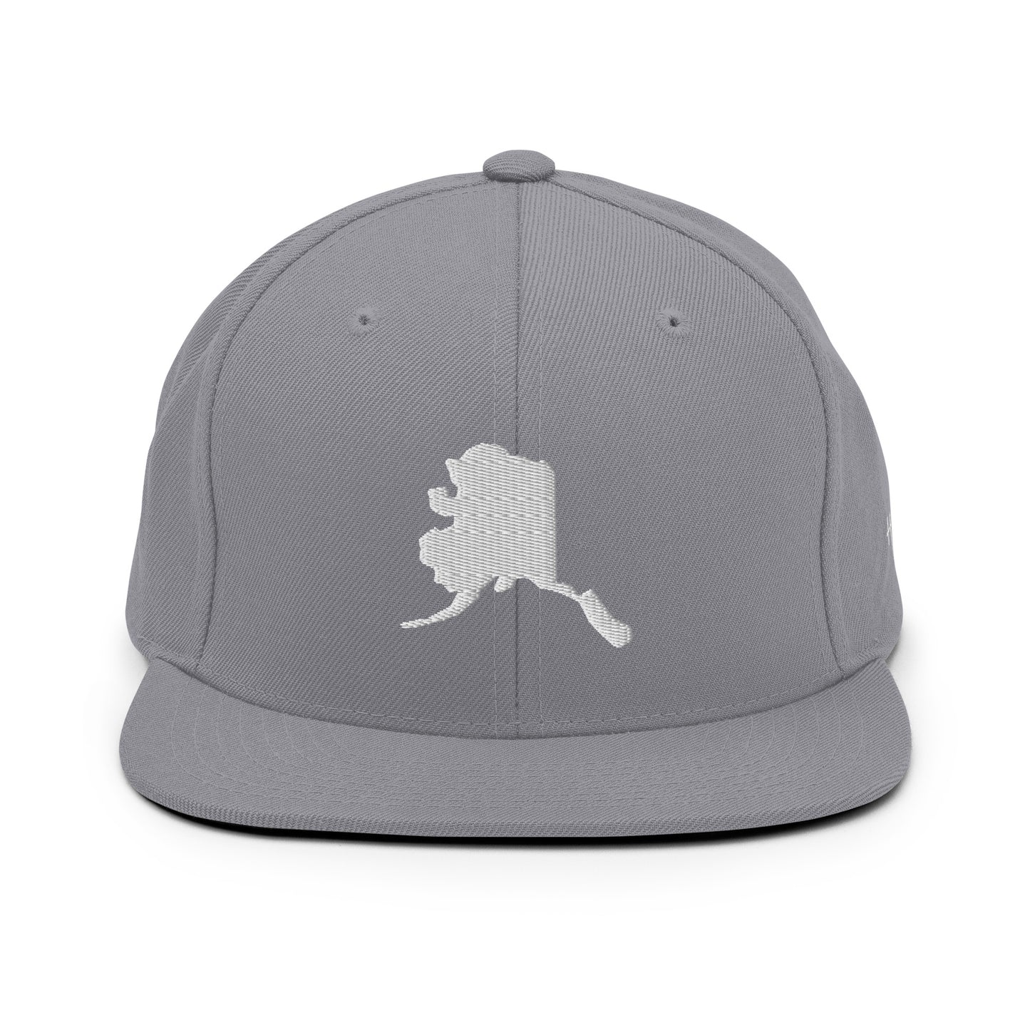 Alaska State Silhouette 6 Panel Snapback Hat