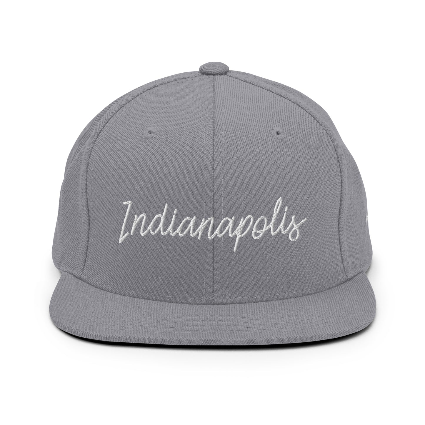 Indianapolis Retro Script 6 Panel Snapback Hat