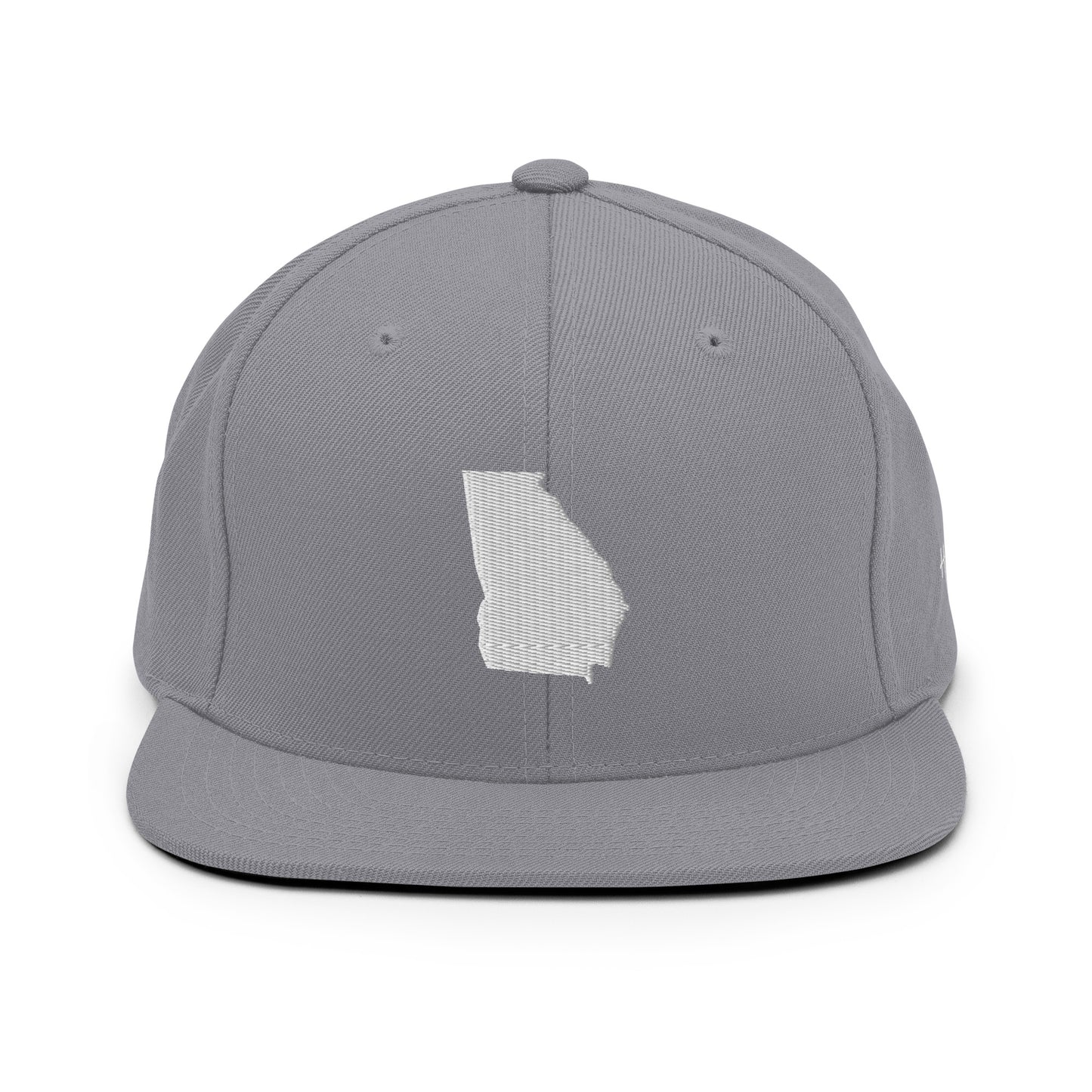 Georgia State Silhouette 6 Panel Snapback Hat