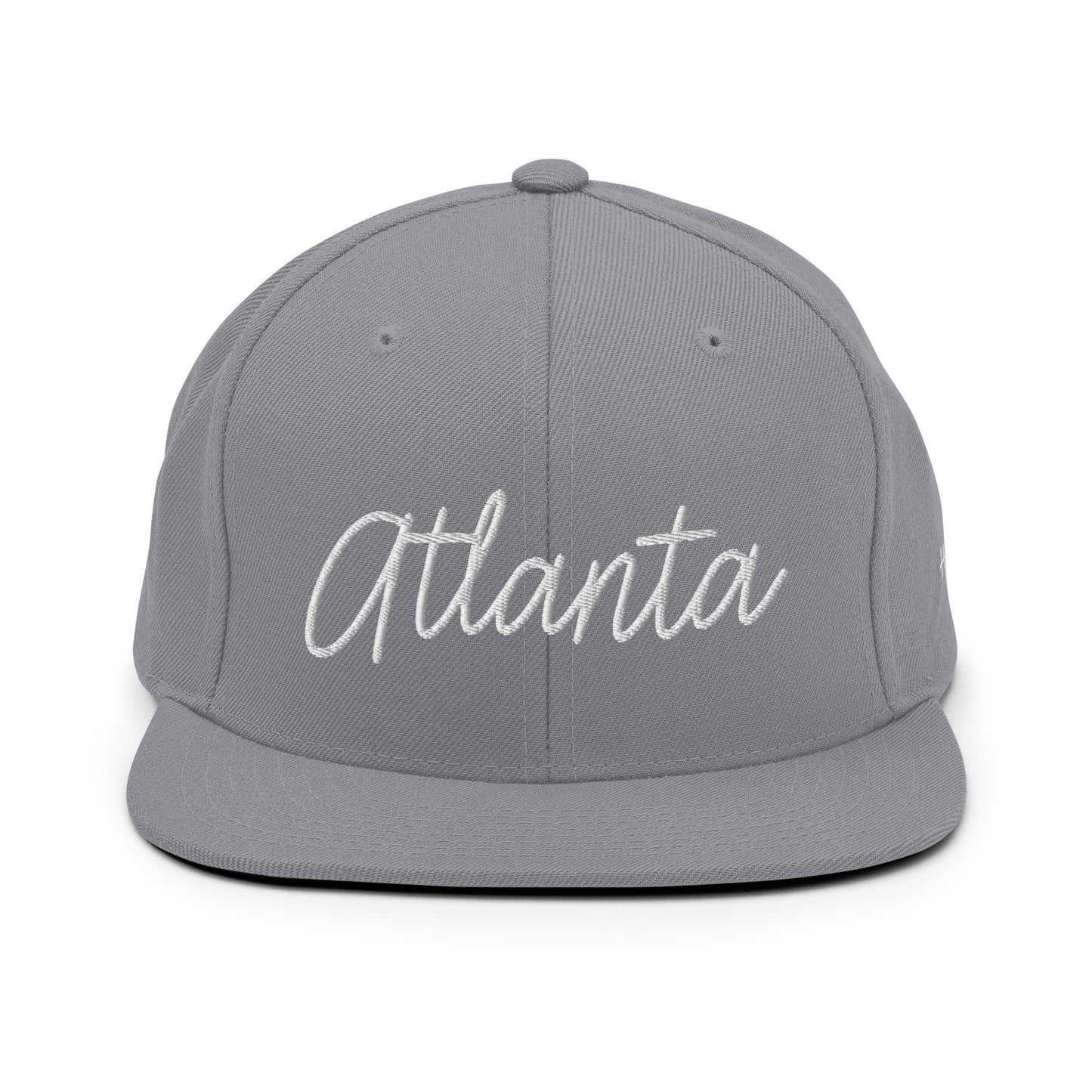 Atlanta Retro Script 6 Panel Snapback Hat