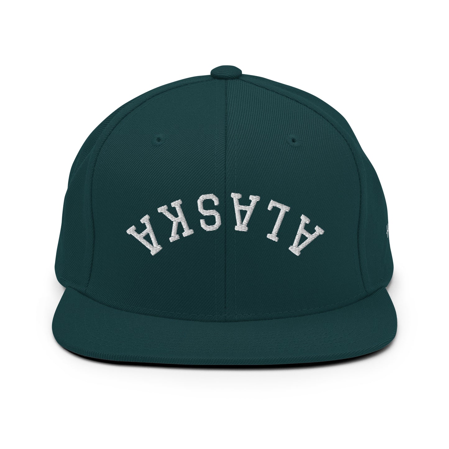 Alaska Upside Down Arch 6 Panel Snapback Hat