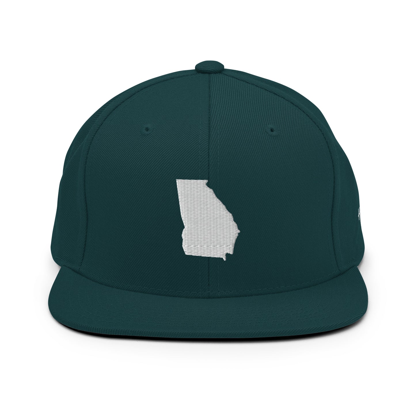 Georgia State Silhouette 6 Panel Snapback Hat