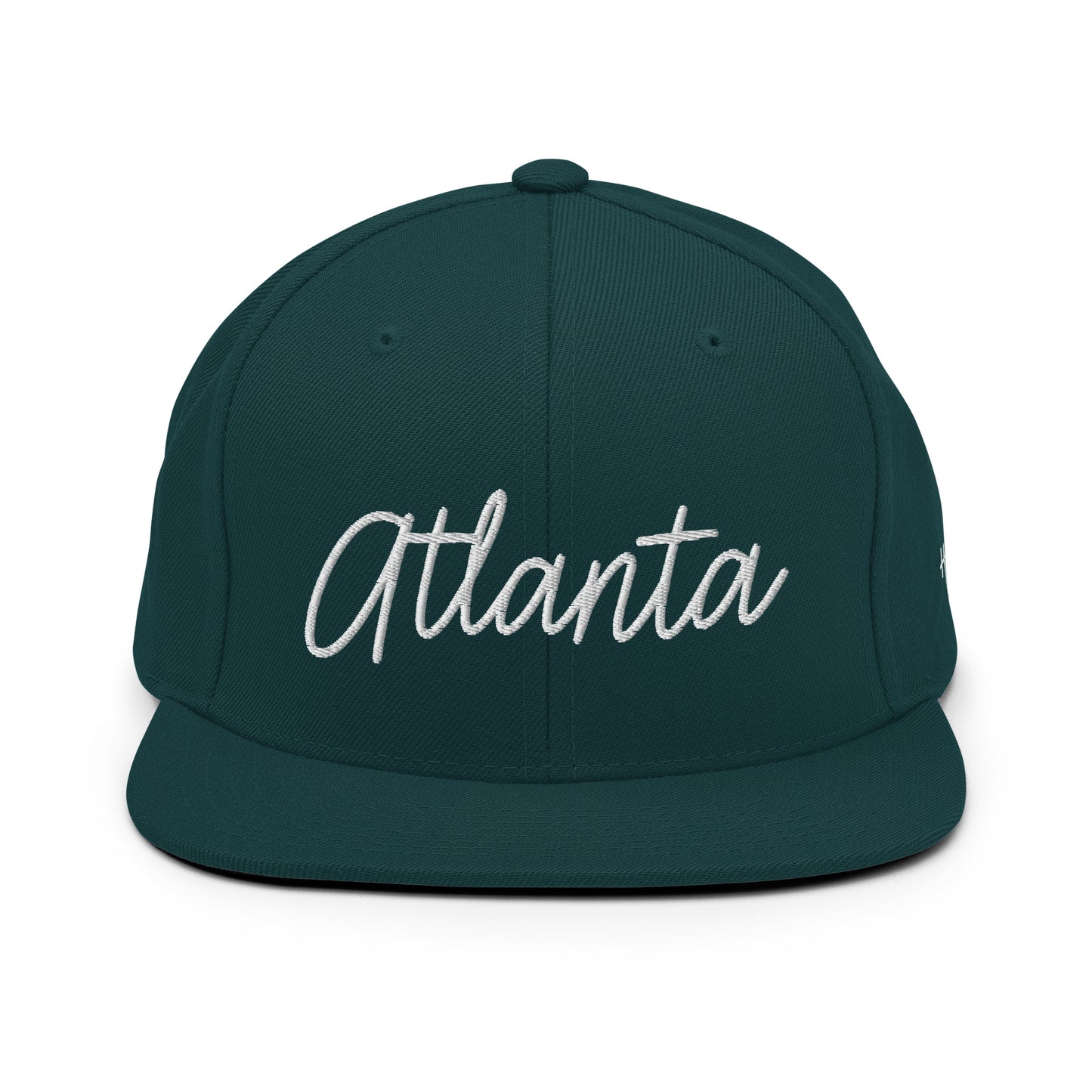 Atlanta Retro Script 6 Panel Snapback Hat