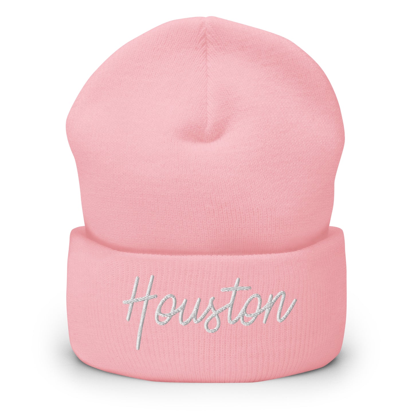 Houston Retro Script Cuffed Beanie Hat