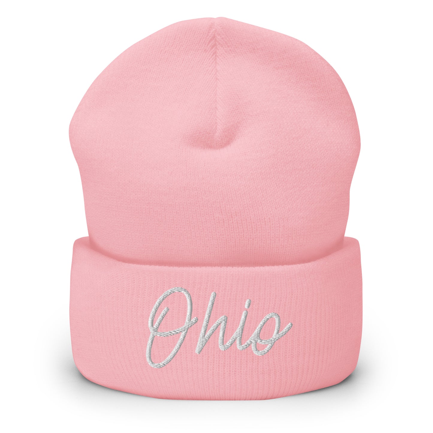 Ohio Retro Script Cuffed Beanie Hat