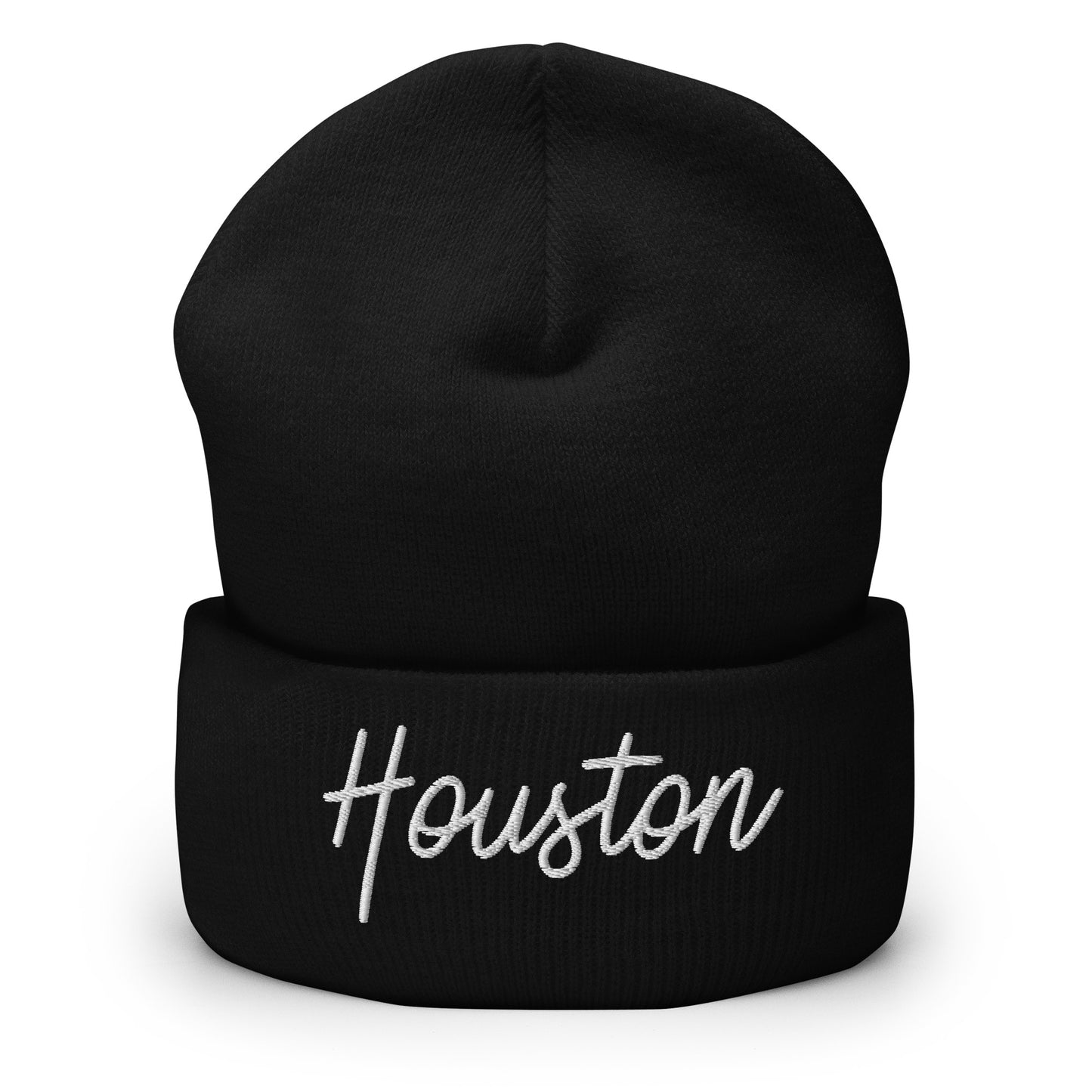 Houston Retro Script Cuffed Beanie Hat