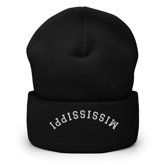 Mississippi Upside Down Arch Cuffed Beanie Hat