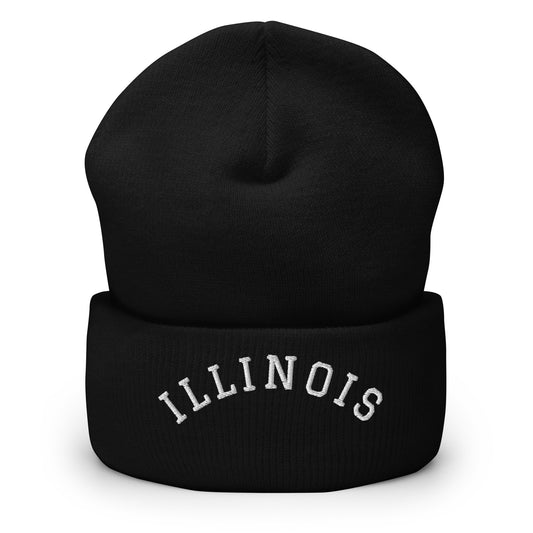 Illinois Arch Cuffed Beanie Hat