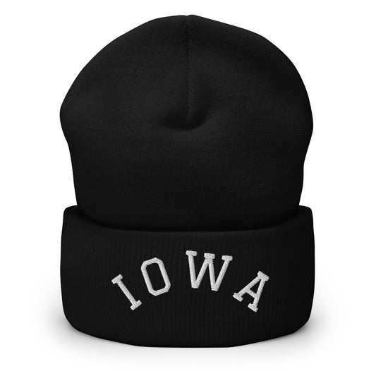 Iowa Arch Cuffed Beanie Hat