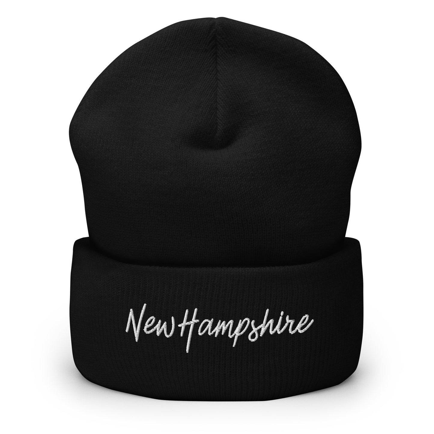 New Hampshire Retro Script Cuffed Beanie Hat