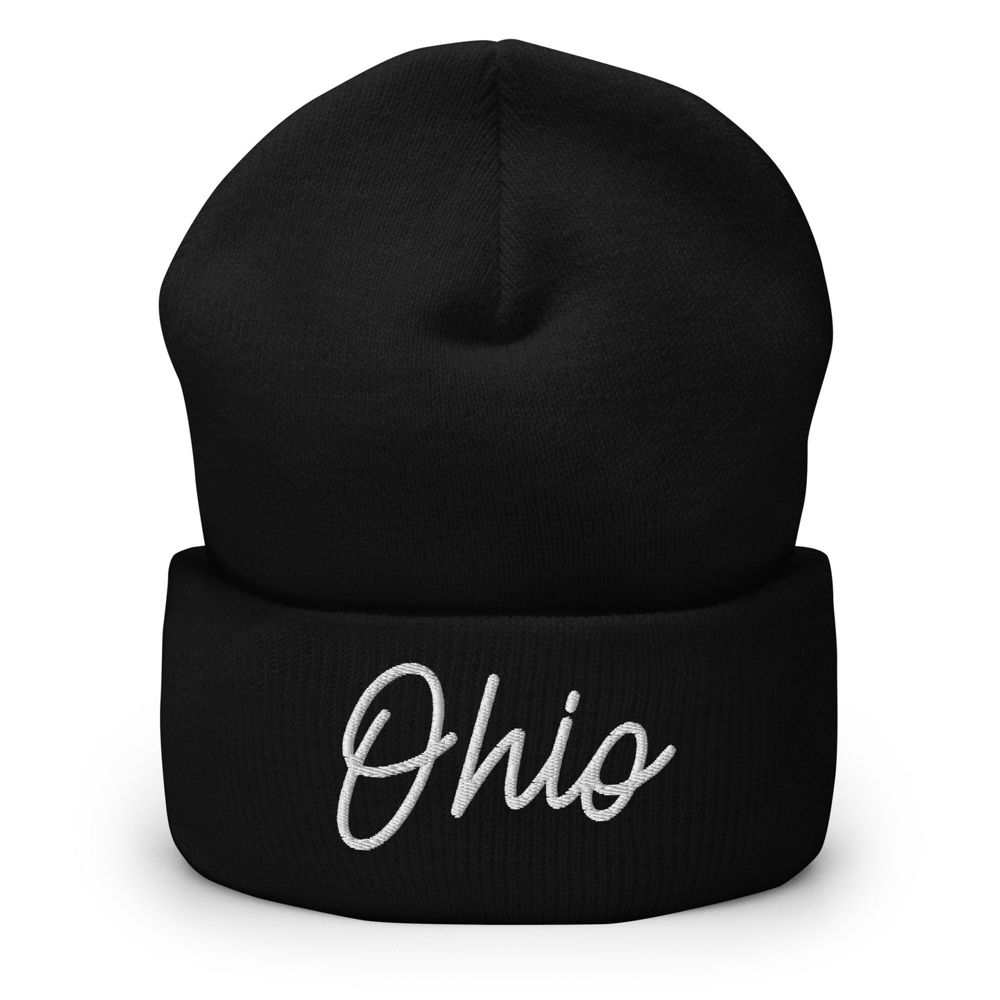 Ohio Retro Script Cuffed Beanie Hat