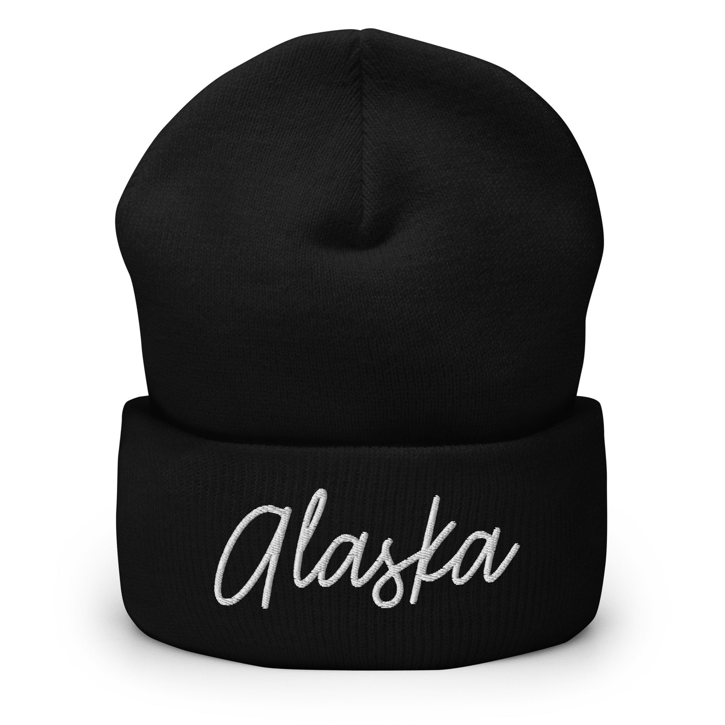 Alaska Retro Script Cuffed Beanie Hat