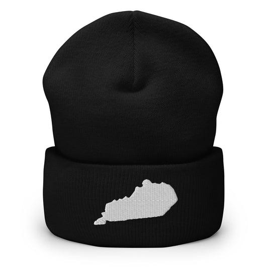 Kentucky State Silhouette Cuffed Beanie Hat