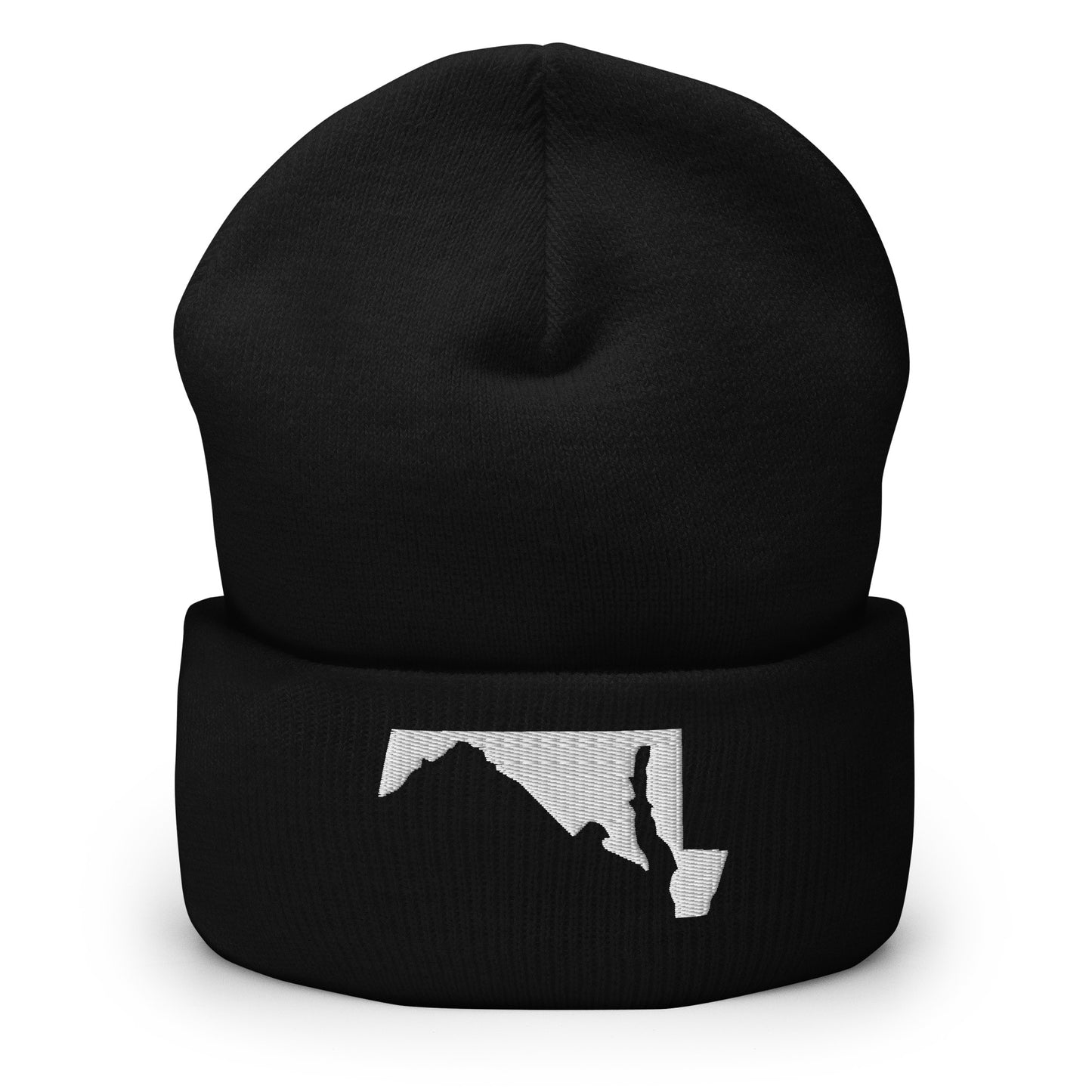 Maryland State Silhouette Cuffed Beanie Hat