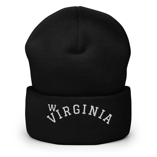 West Virginia Arch Cuffed Beanie Hat