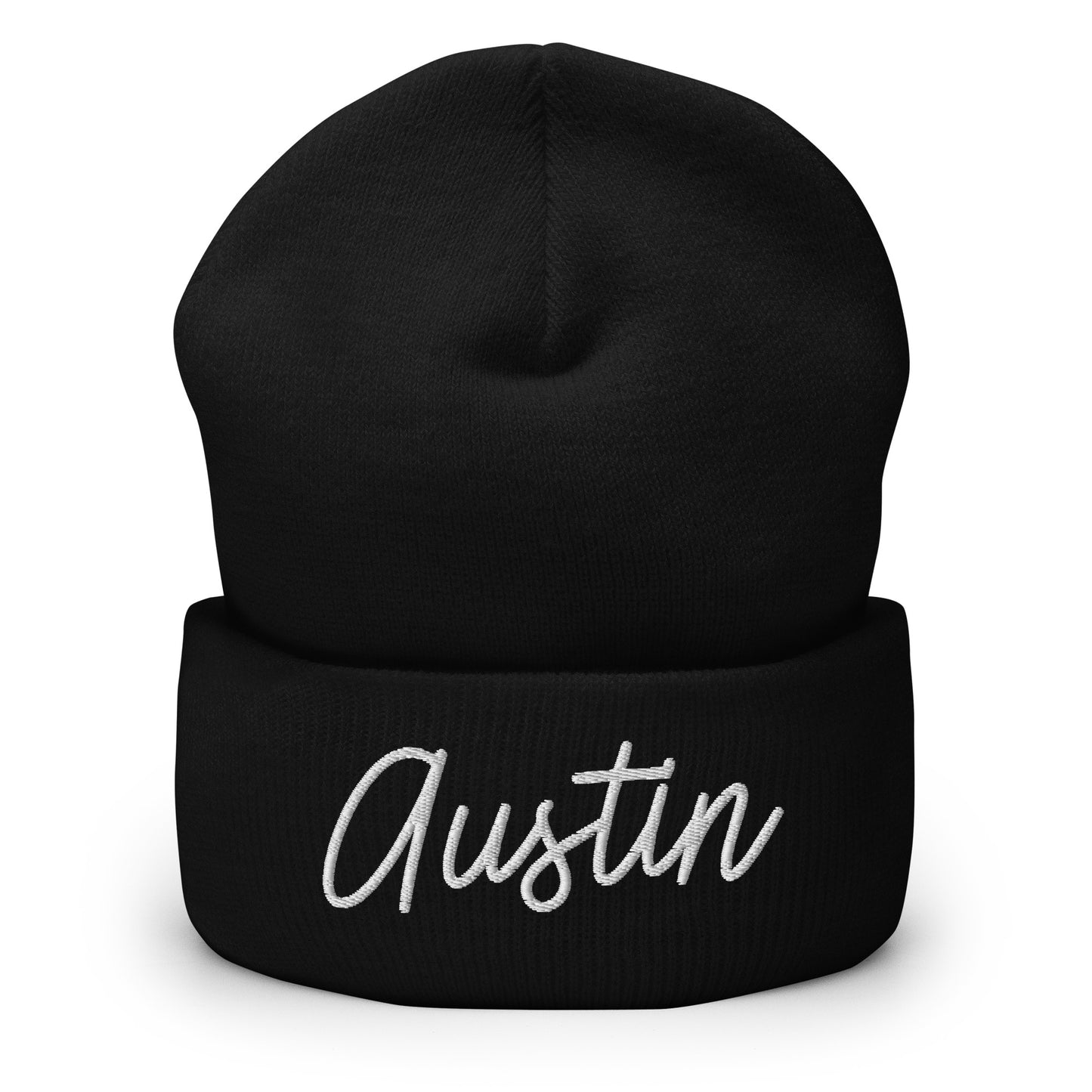 Austin Retro Script Cuffed Beanie Hat