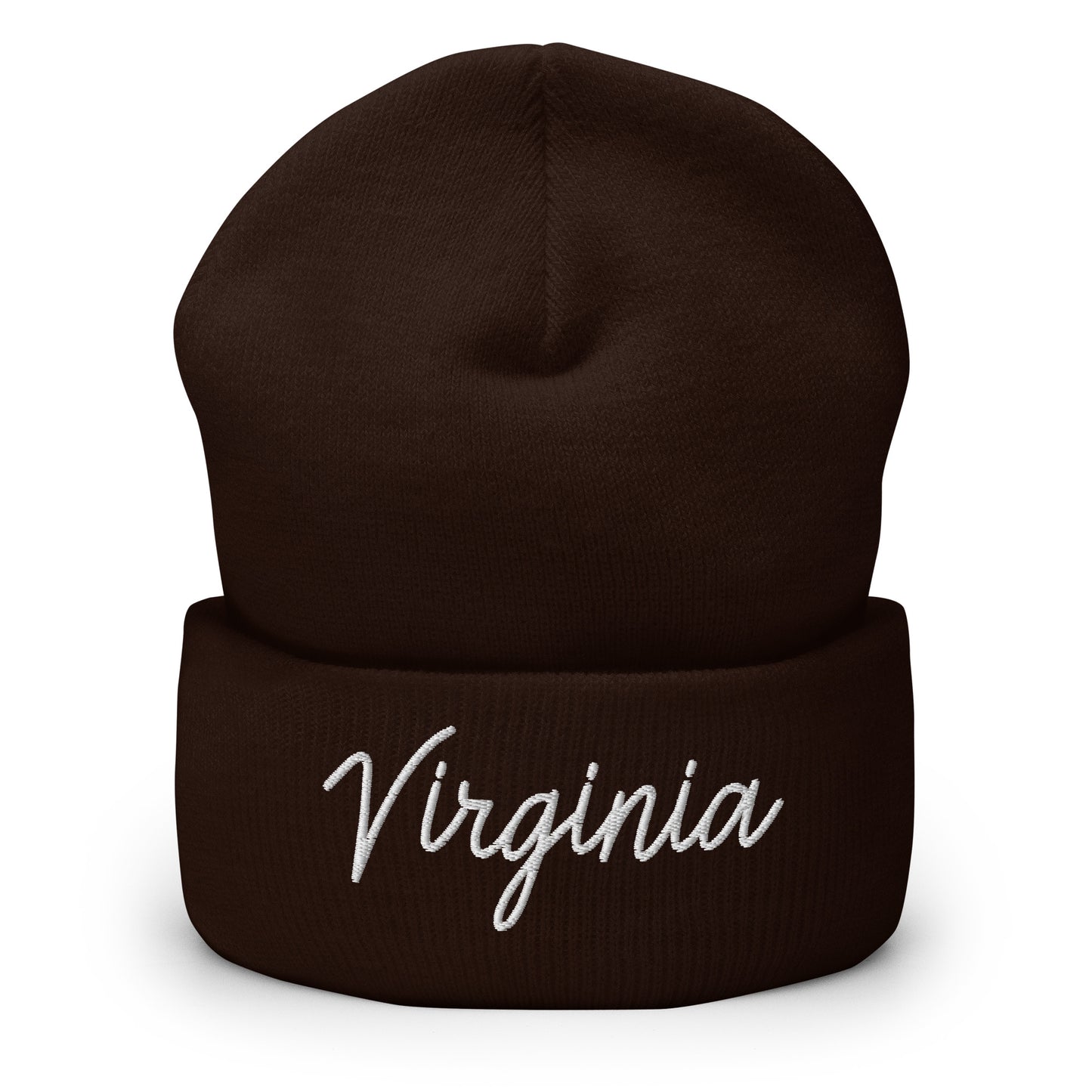 Virginia Retro Script Cuffed Beanie Hat