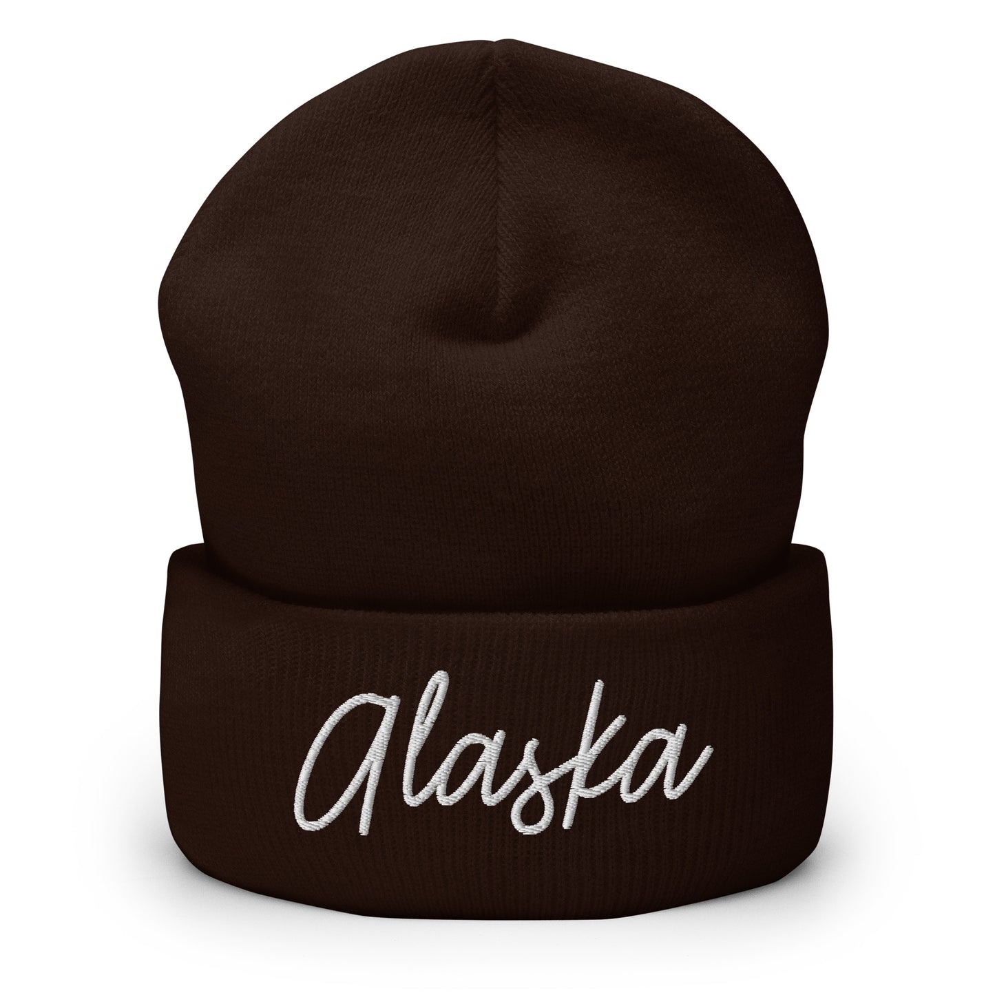 Alaska Retro Script Cuffed Beanie Hat