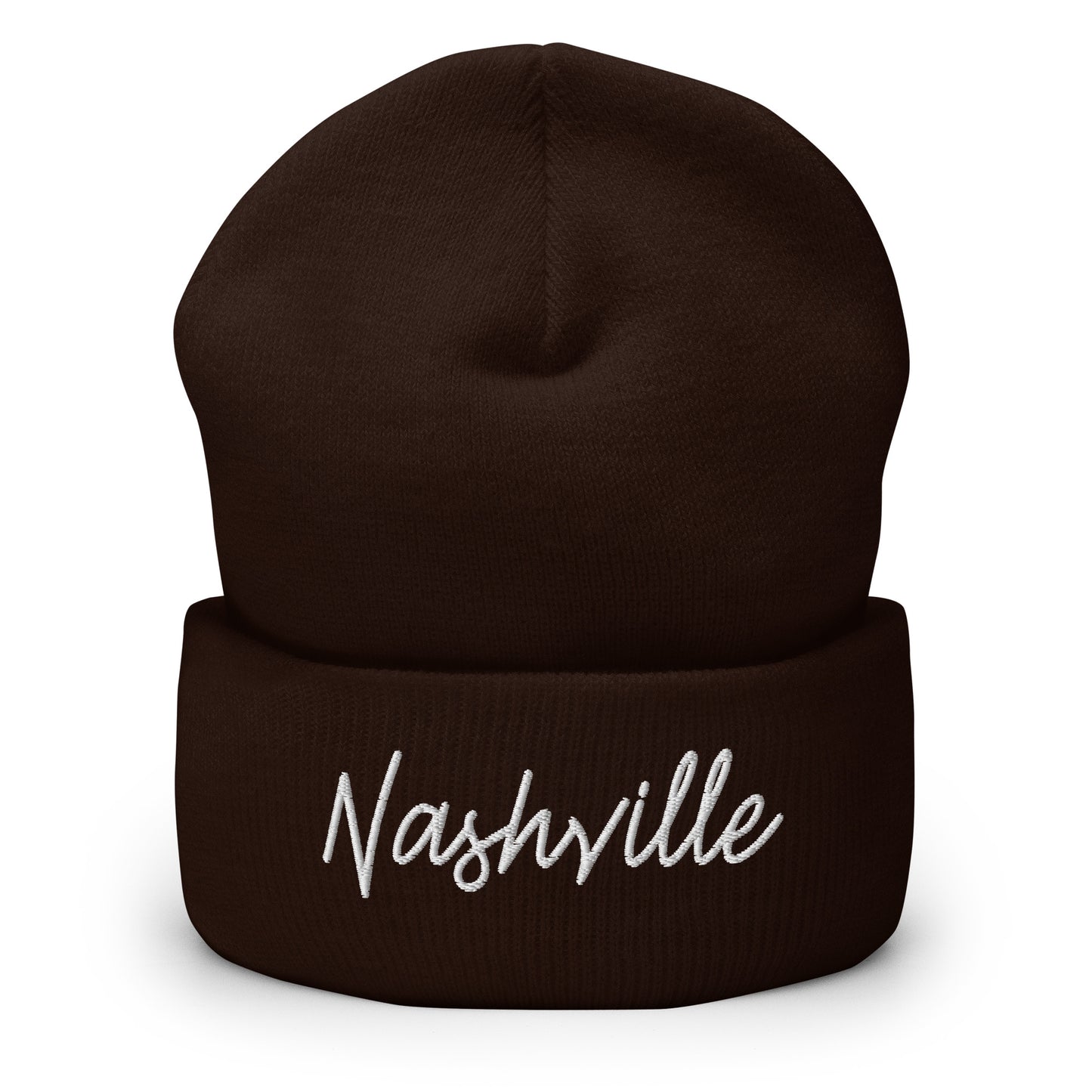 Nashville Retro Script Cuffed Beanie Hat