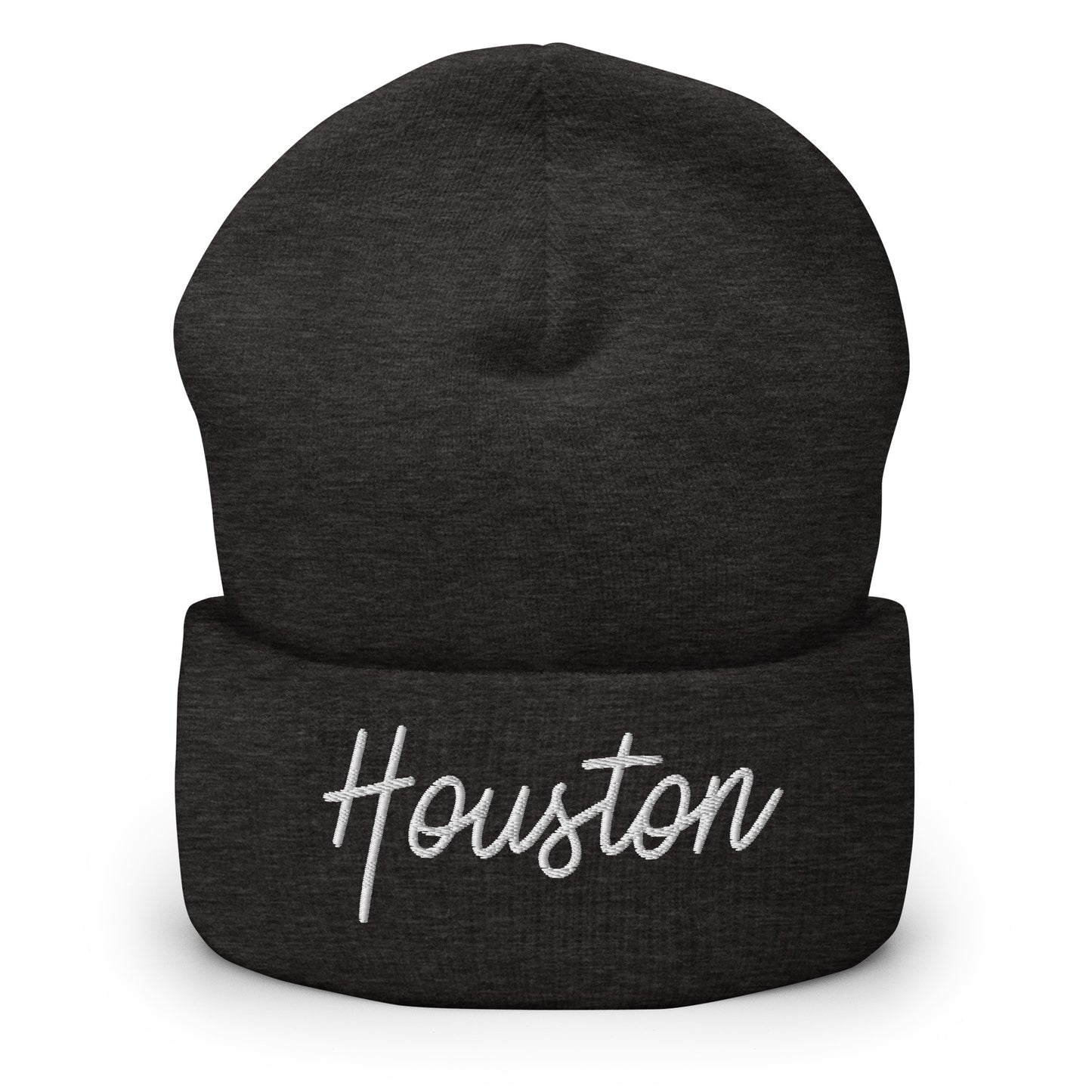 Houston Retro Script Cuffed Beanie Hat