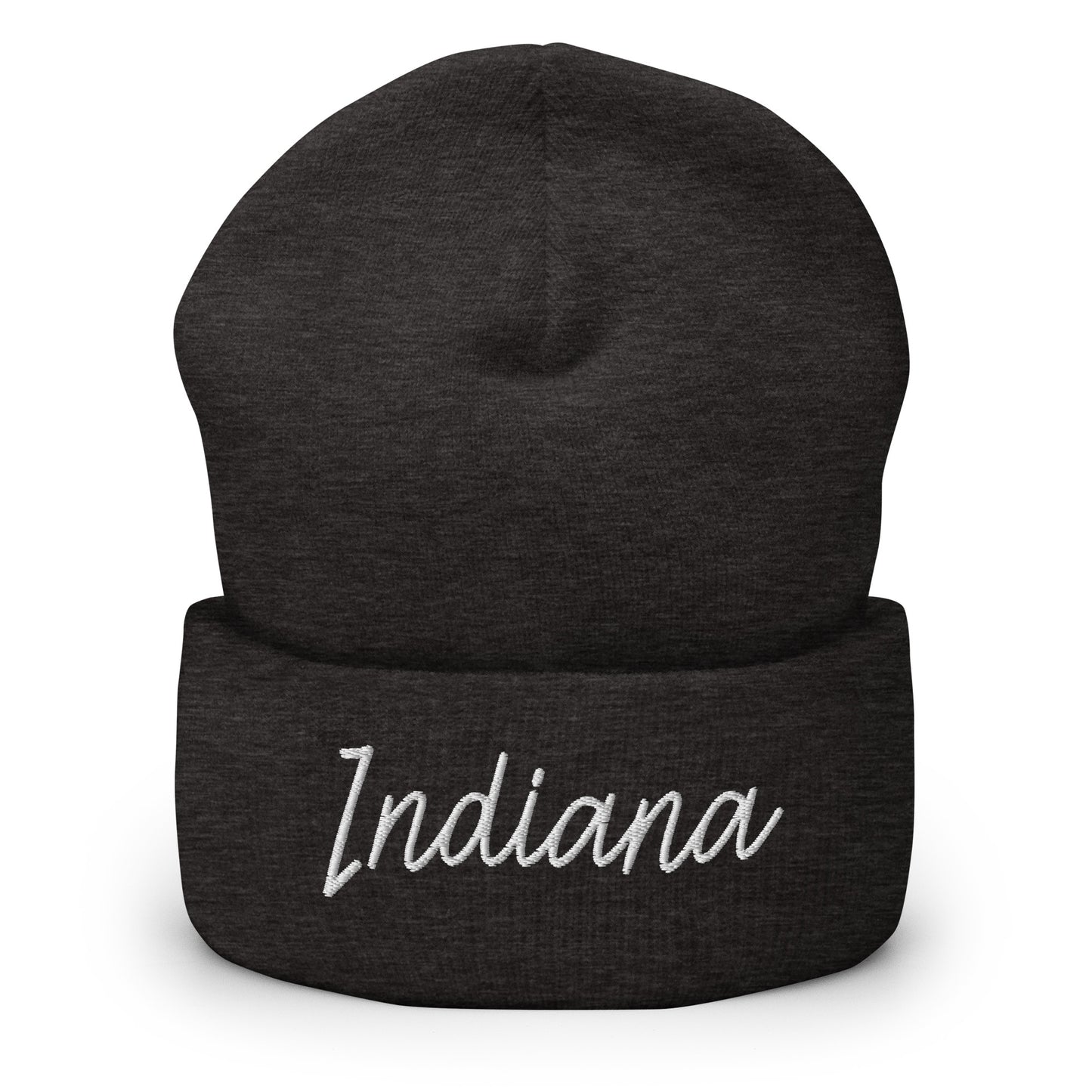 Indiana Retro Script Cuffed Beanie Hat