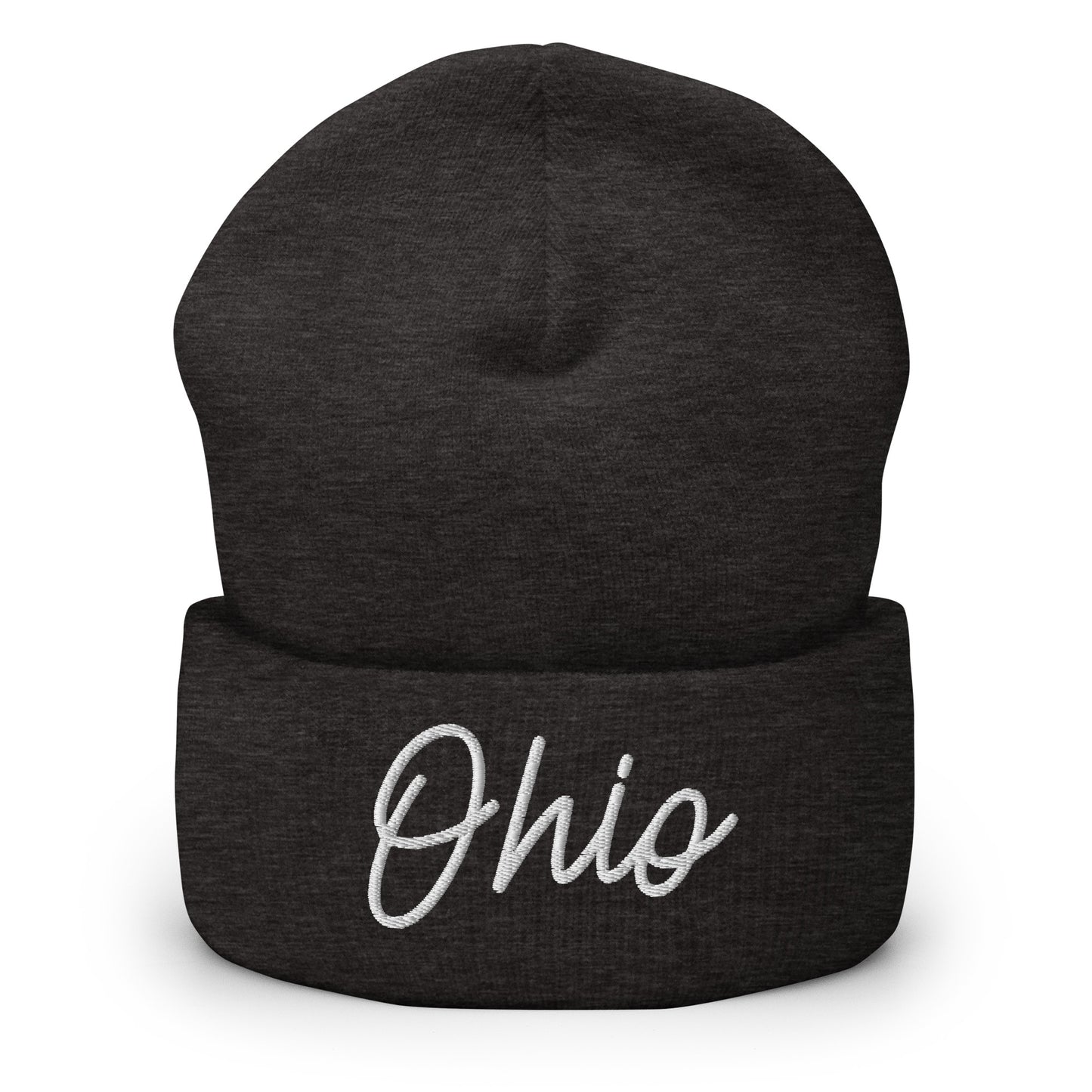 Ohio Retro Script Cuffed Beanie Hat