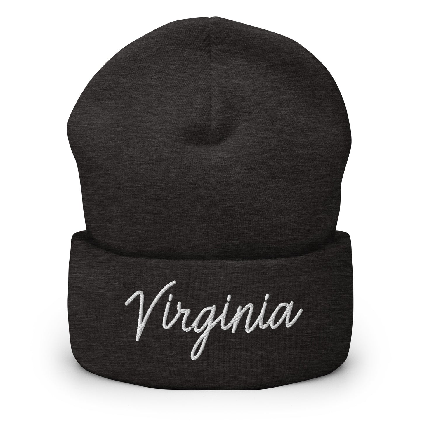 Virginia Retro Script Cuffed Beanie Hat