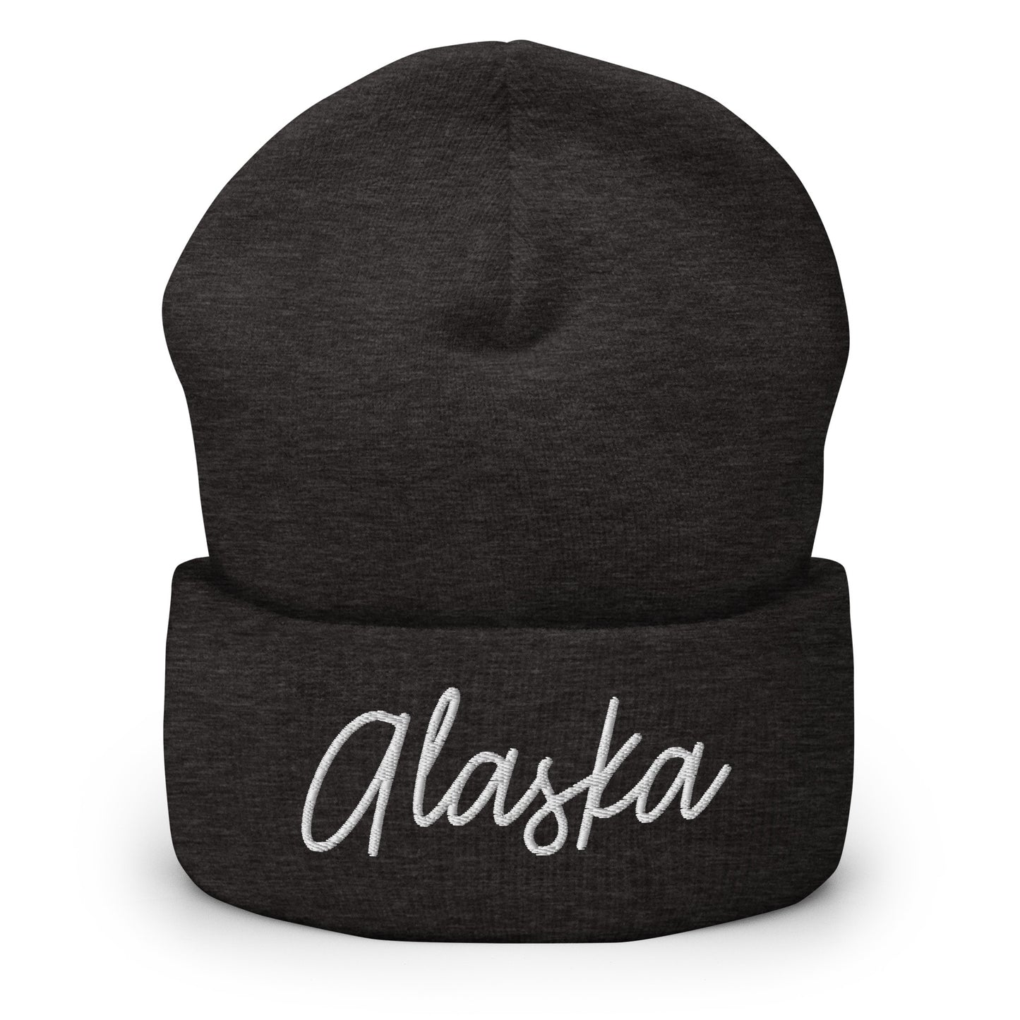 Alaska Retro Script Cuffed Beanie Hat