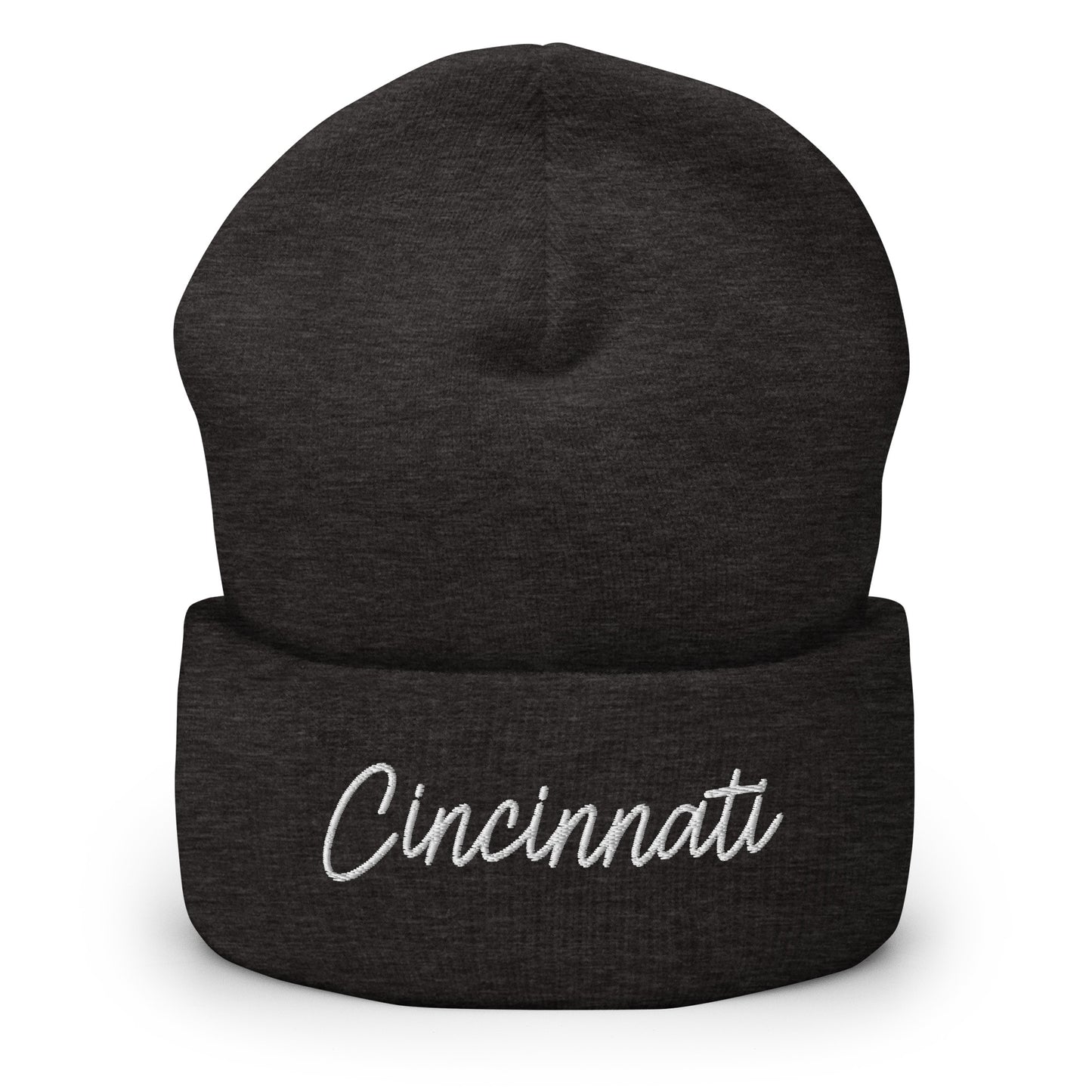 Cincinnati Retro Script Cuffed Beanie Hat