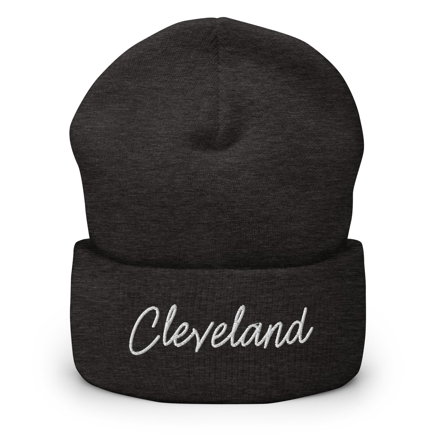 Cleveland Retro Script Cuffed Beanie Hat