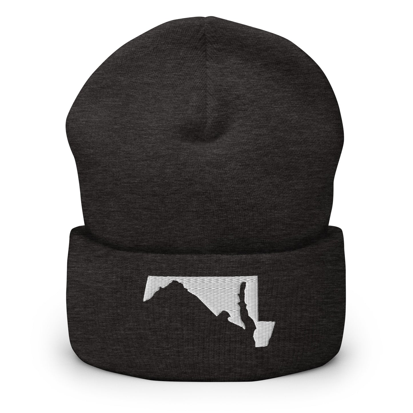 Maryland State Silhouette Cuffed Beanie Hat