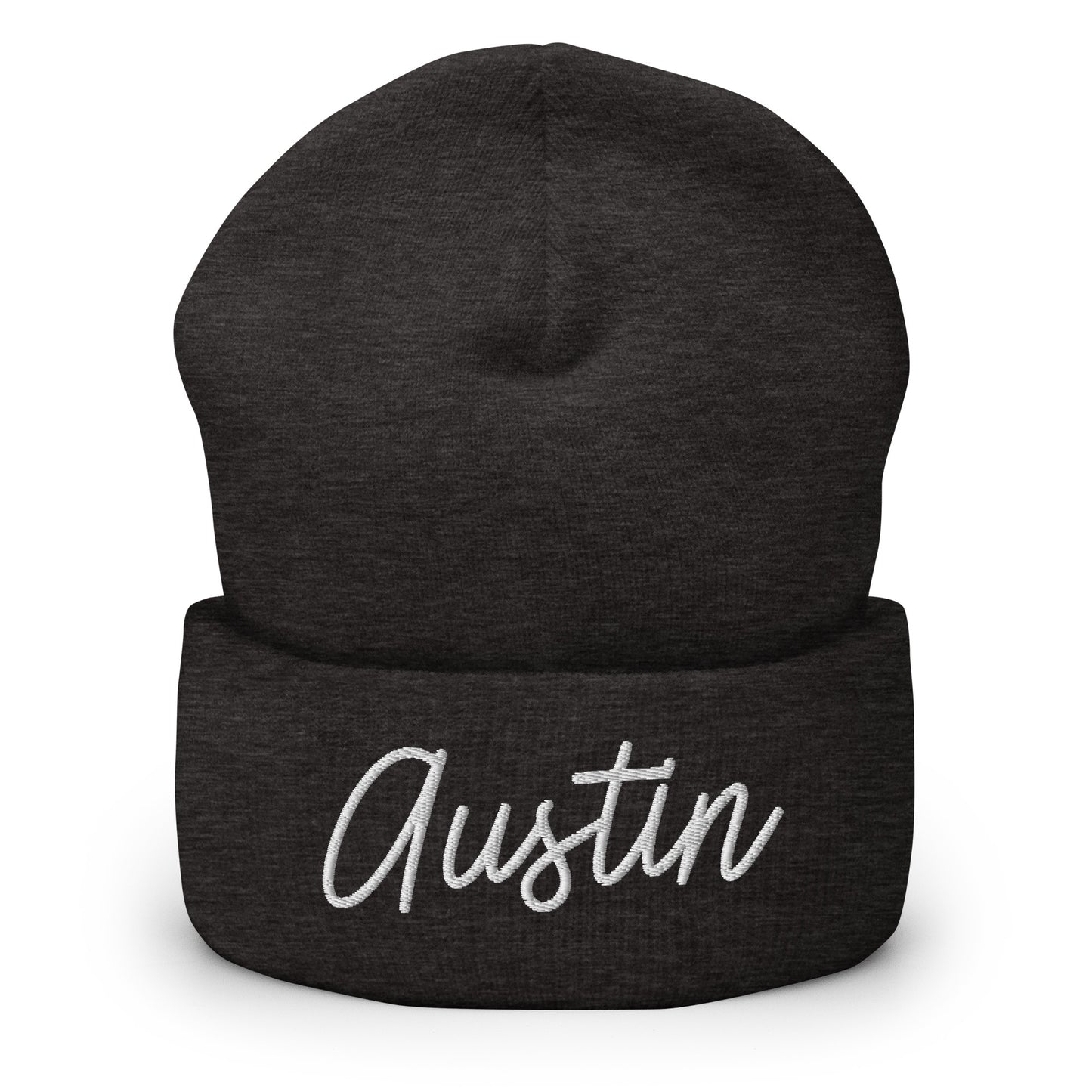 Austin Retro Script Cuffed Beanie Hat