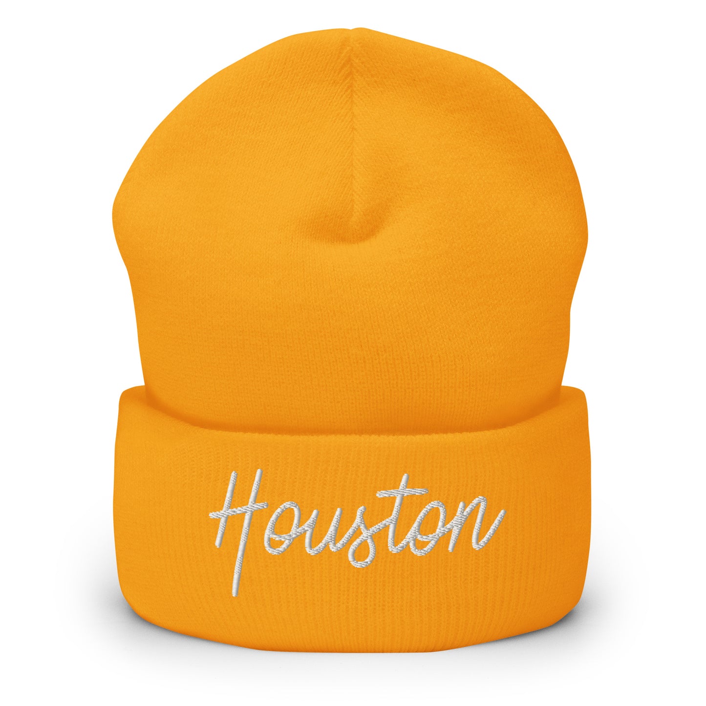 Houston Retro Script Cuffed Beanie Hat