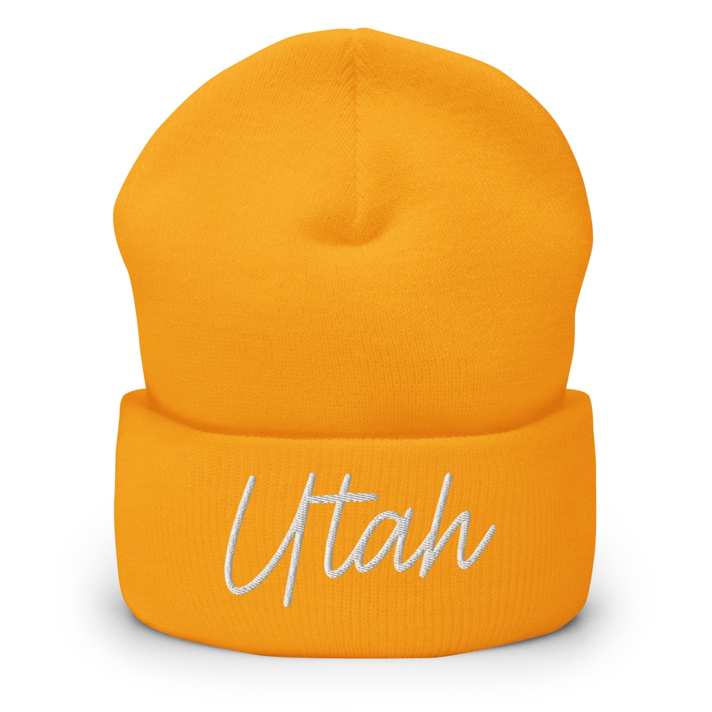 Utah Retro Script Cuffed Beanie Hat