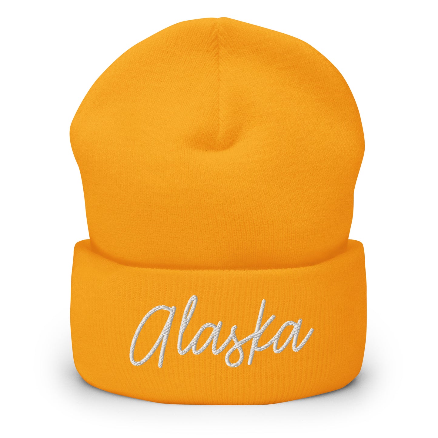 Alaska Retro Script Cuffed Beanie Hat