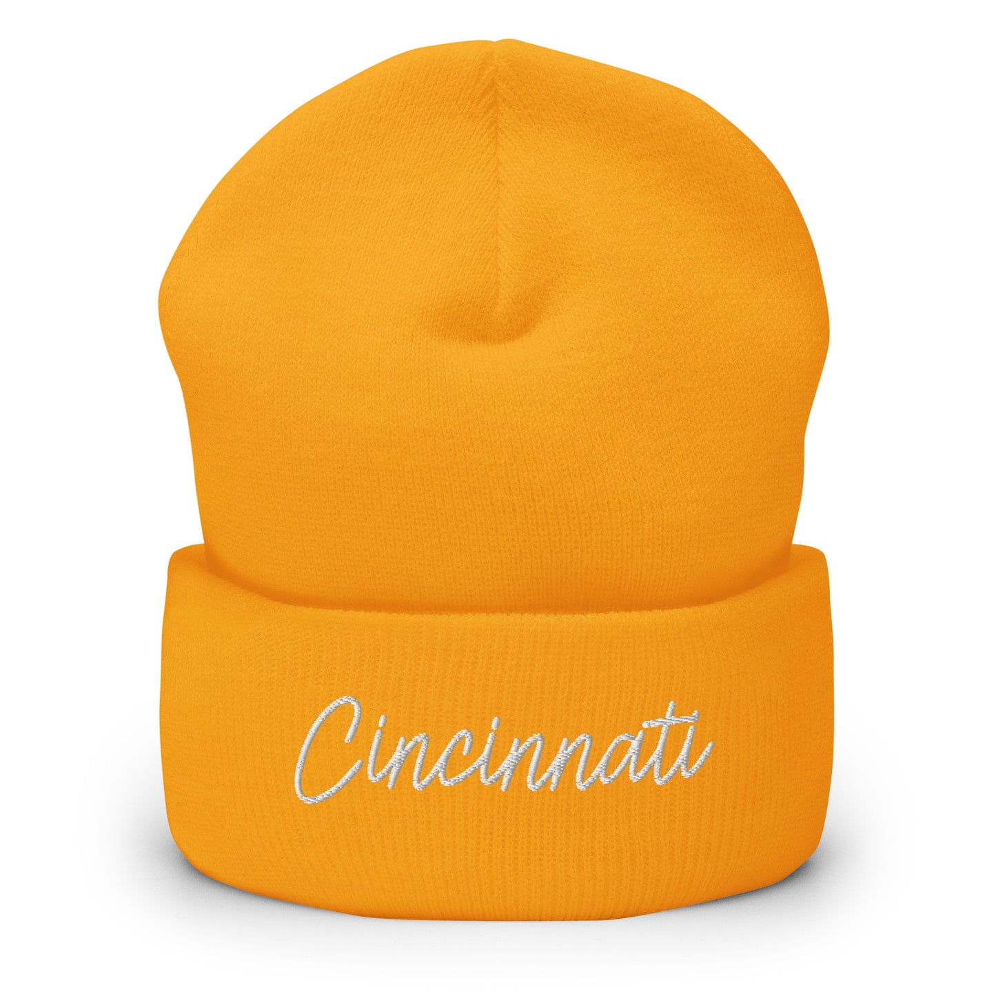 Cincinnati Retro Script Cuffed Beanie Hat