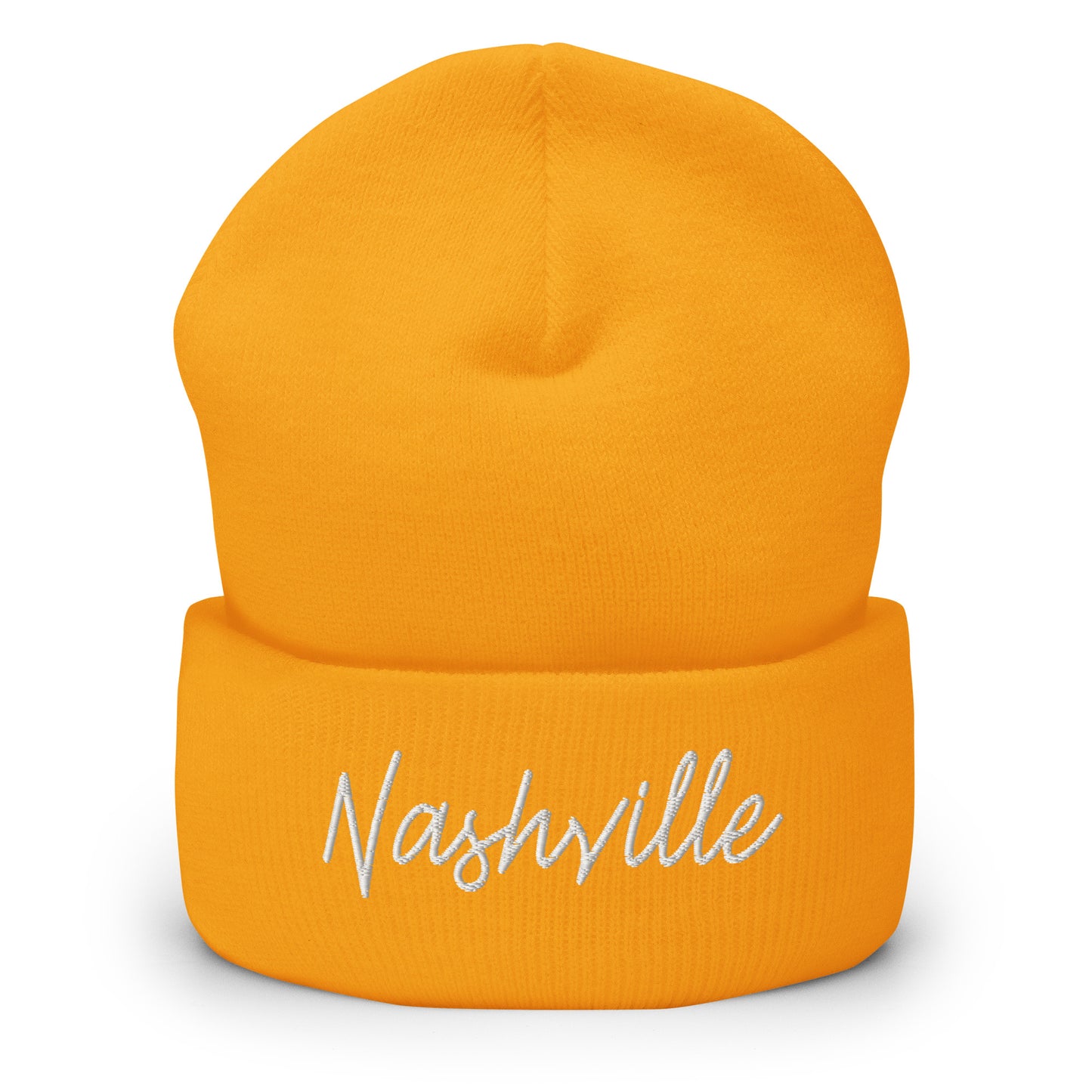 Nashville Retro Script Cuffed Beanie Hat